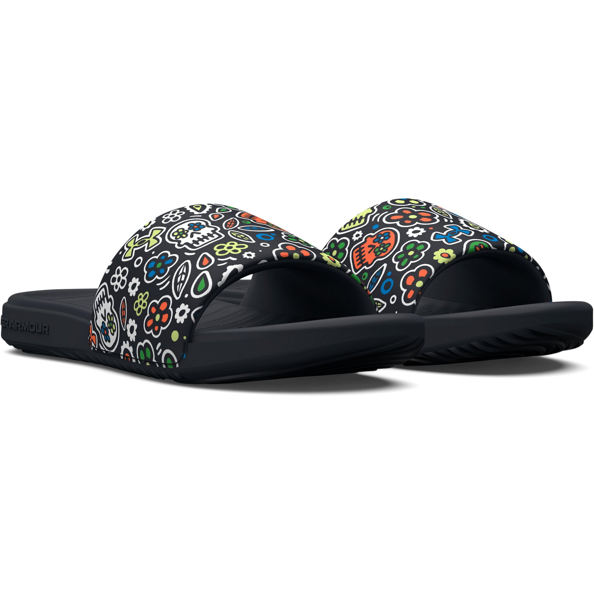 Chinelo Sporstyle Under Armour Ansa Day Of The Dead Preto 4