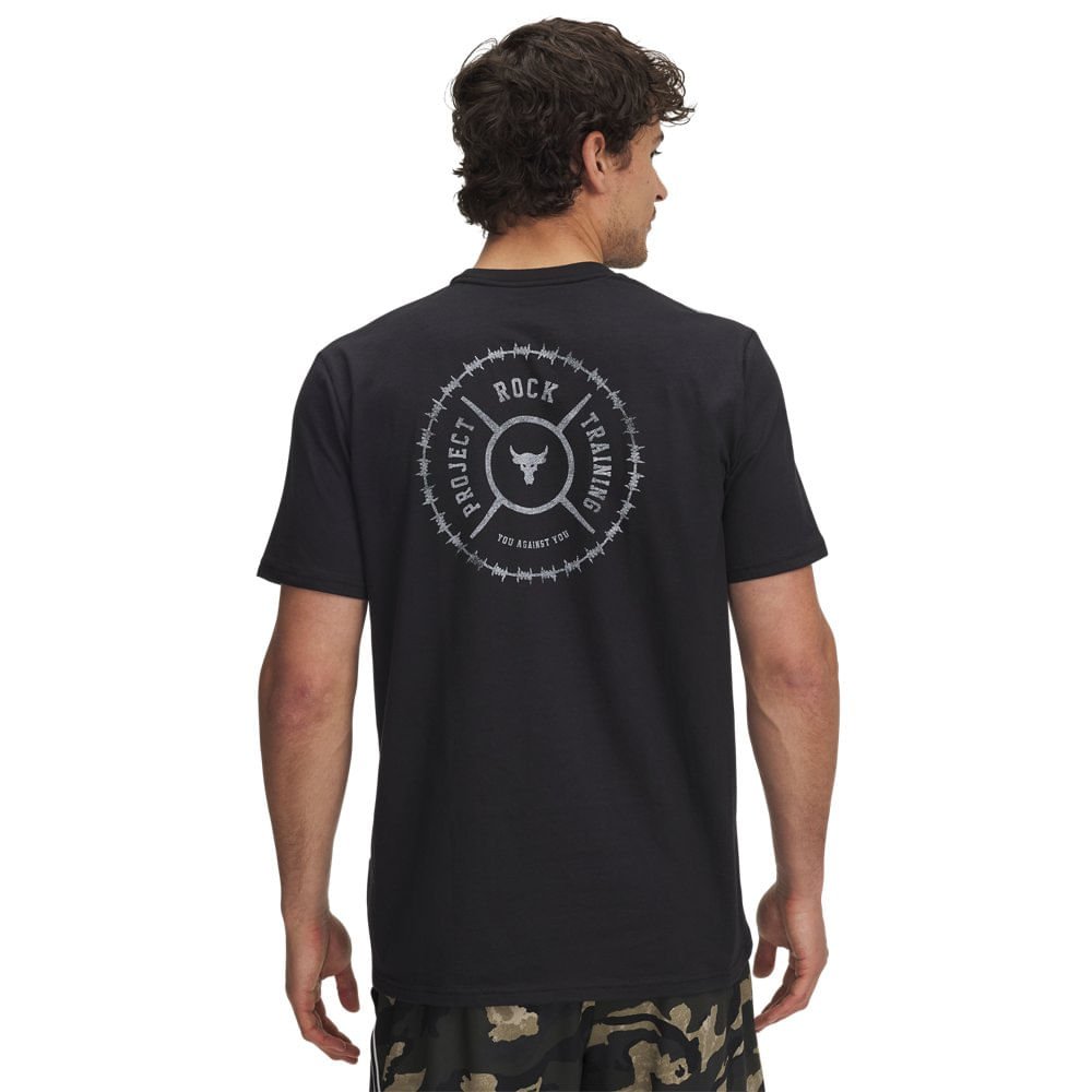Camiseta Sportstyle Under Armour Project Rock Wire Preto 4