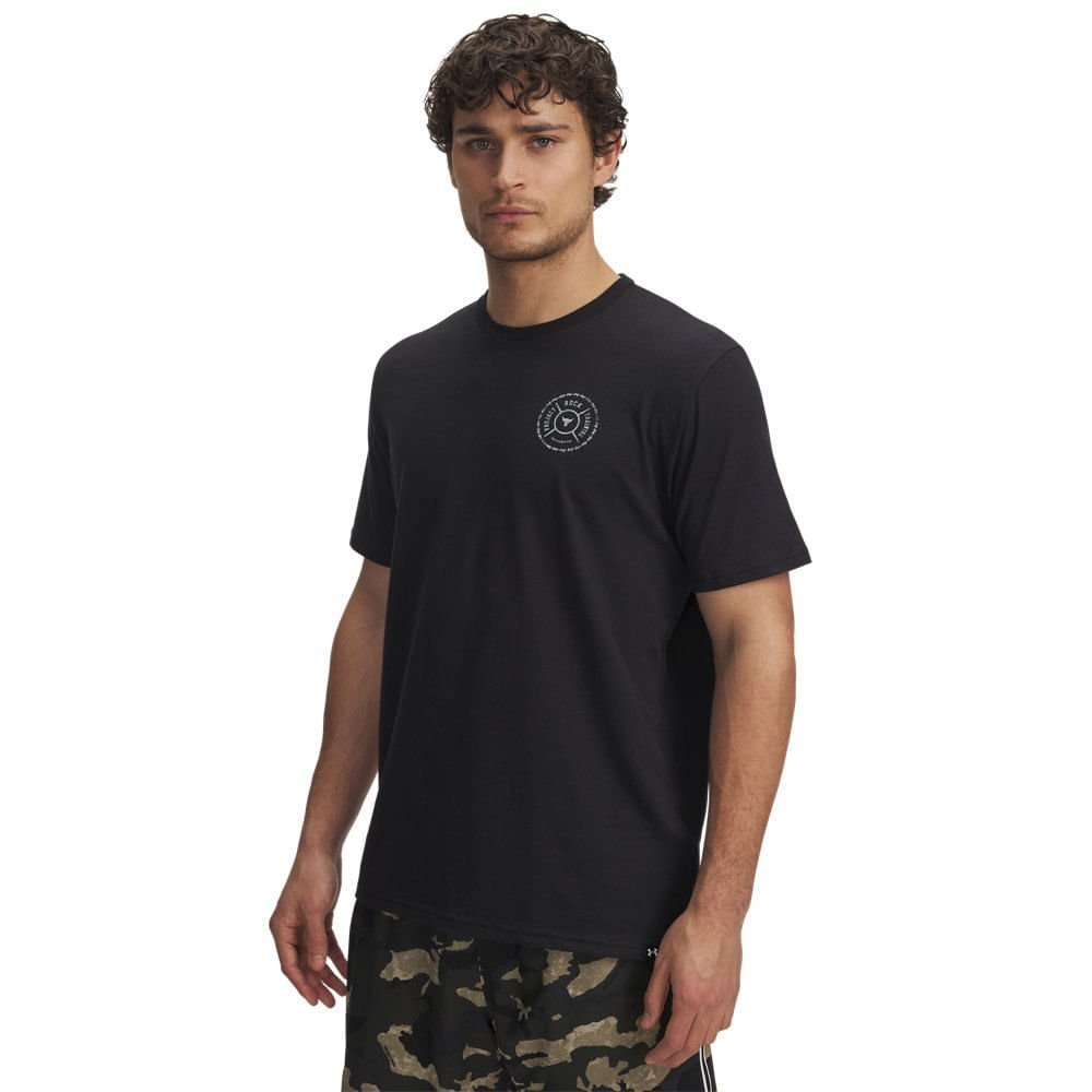 Camiseta Sportstyle Under Armour Project Rock Wire Preto 5
