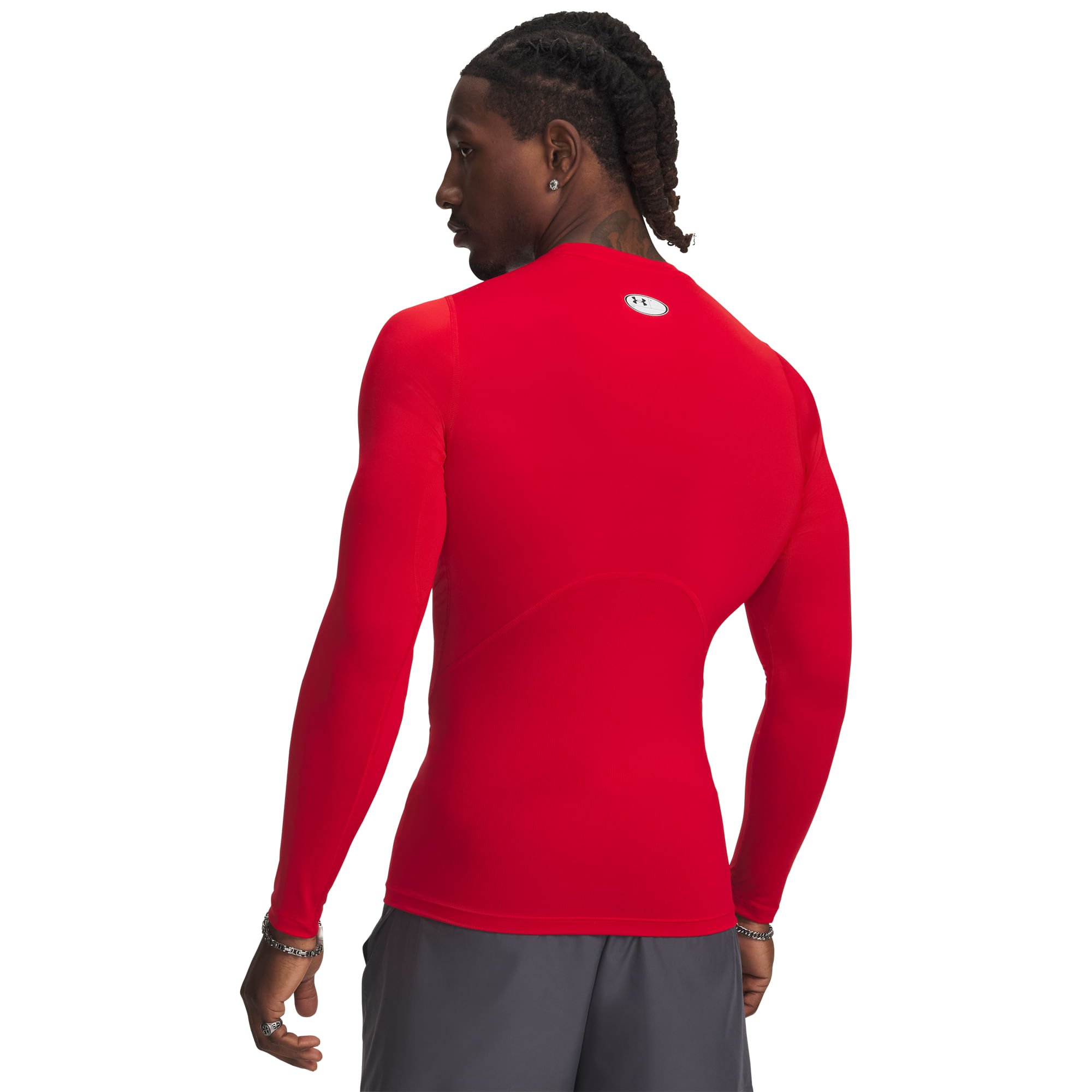Camiseta Compressão de Treino Under Armour HeatGear Vermelho 4