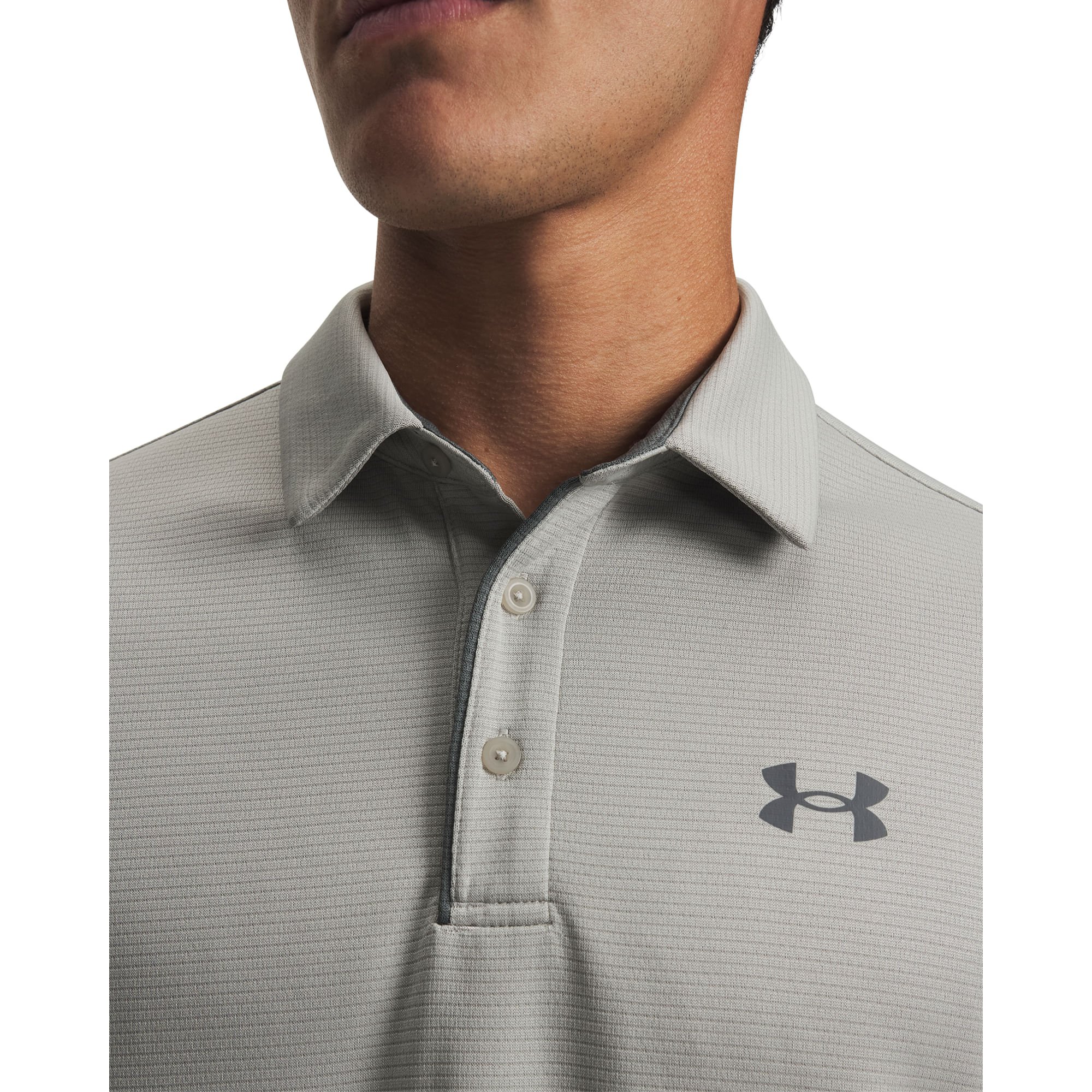 Camiseta Polo de Golf Under Armour Tech Cinza 3