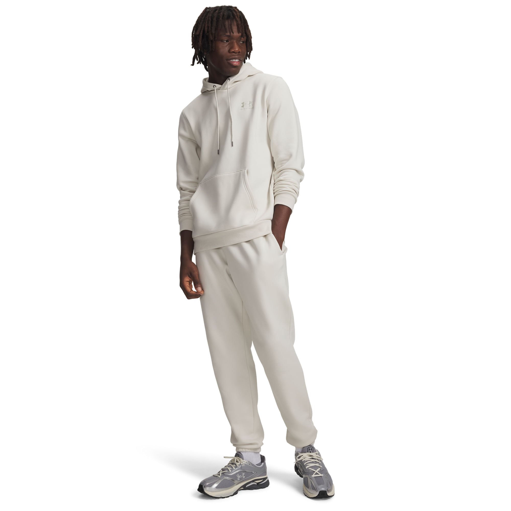 Calça Sportstyle Under Armour Essential Fleece Bege 3