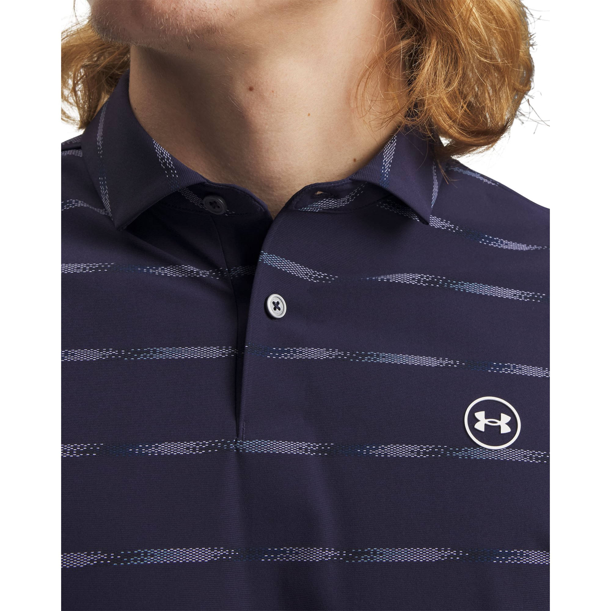 Camiseta Polo de Golf Under Armour Drive Chill Cinza 3
