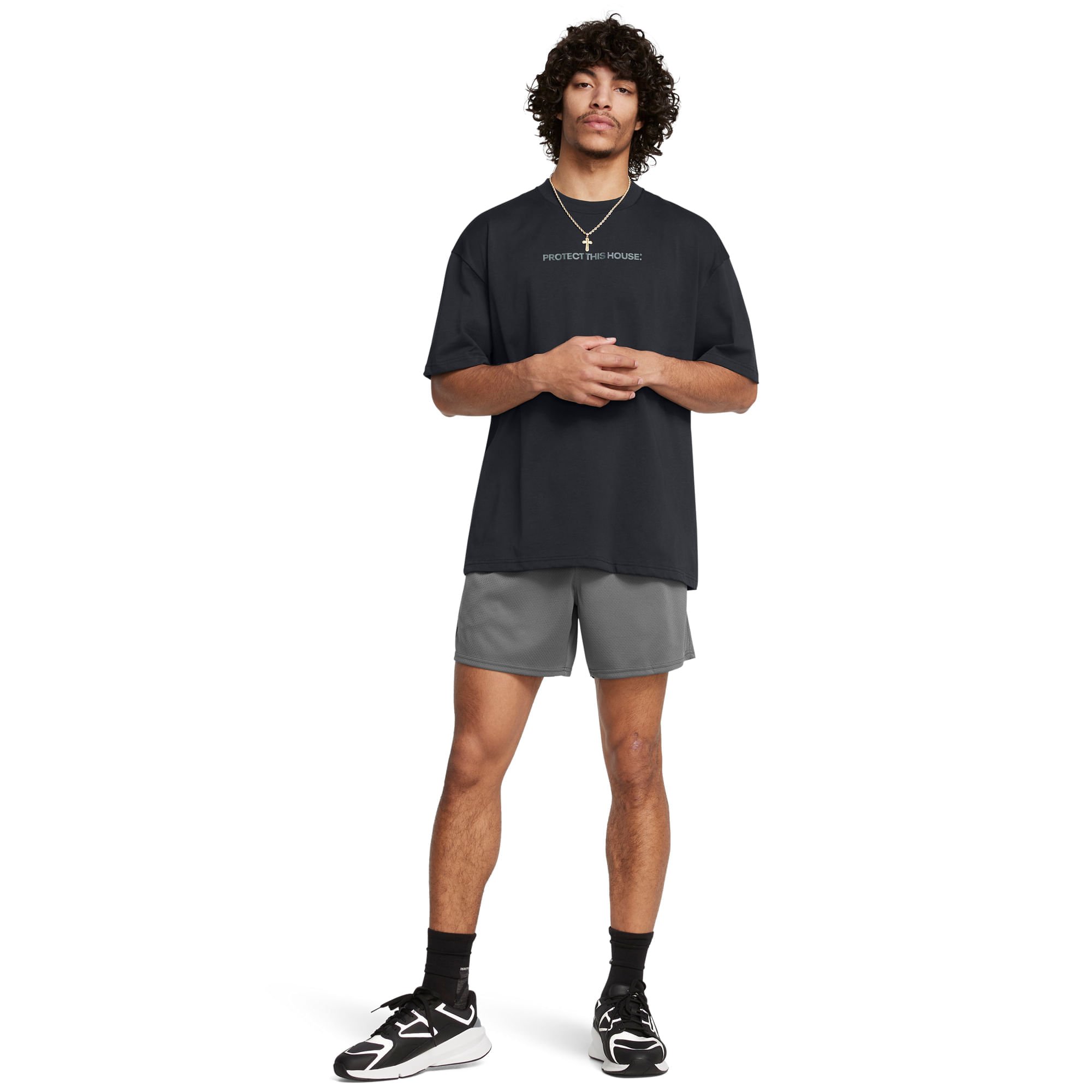 Shorts de Treino Under Armour Tech Mesh Cinza 2