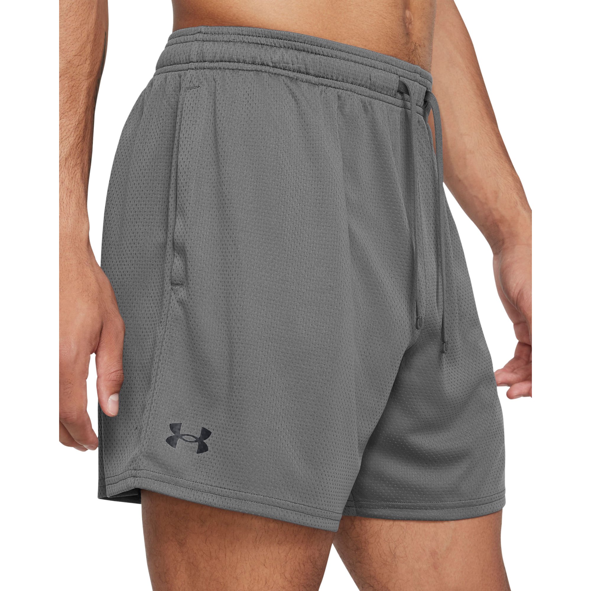 Shorts de Treino Under Armour Tech Mesh Cinza 3