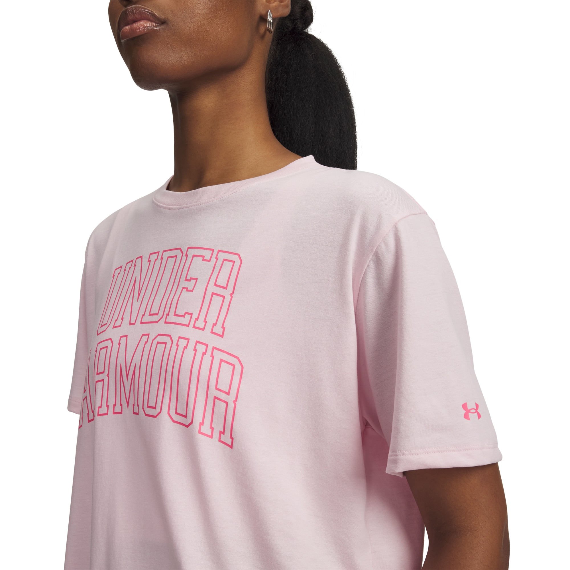 Camiseta Sportstyle Under Armour Rival Campus Rosa 3