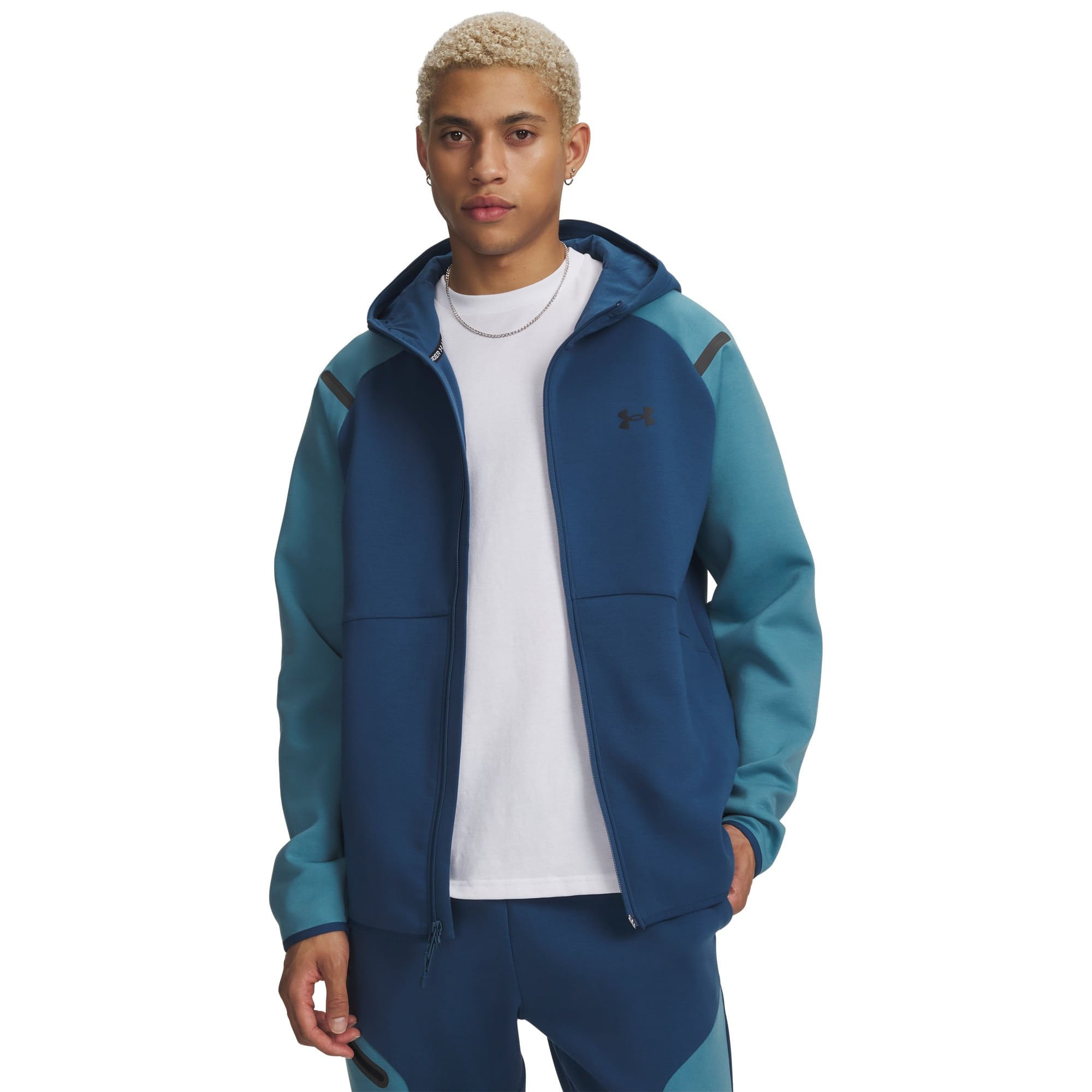 Jaqueta Sportstyle Under Armour Unstoppable Full Zip Azul 2