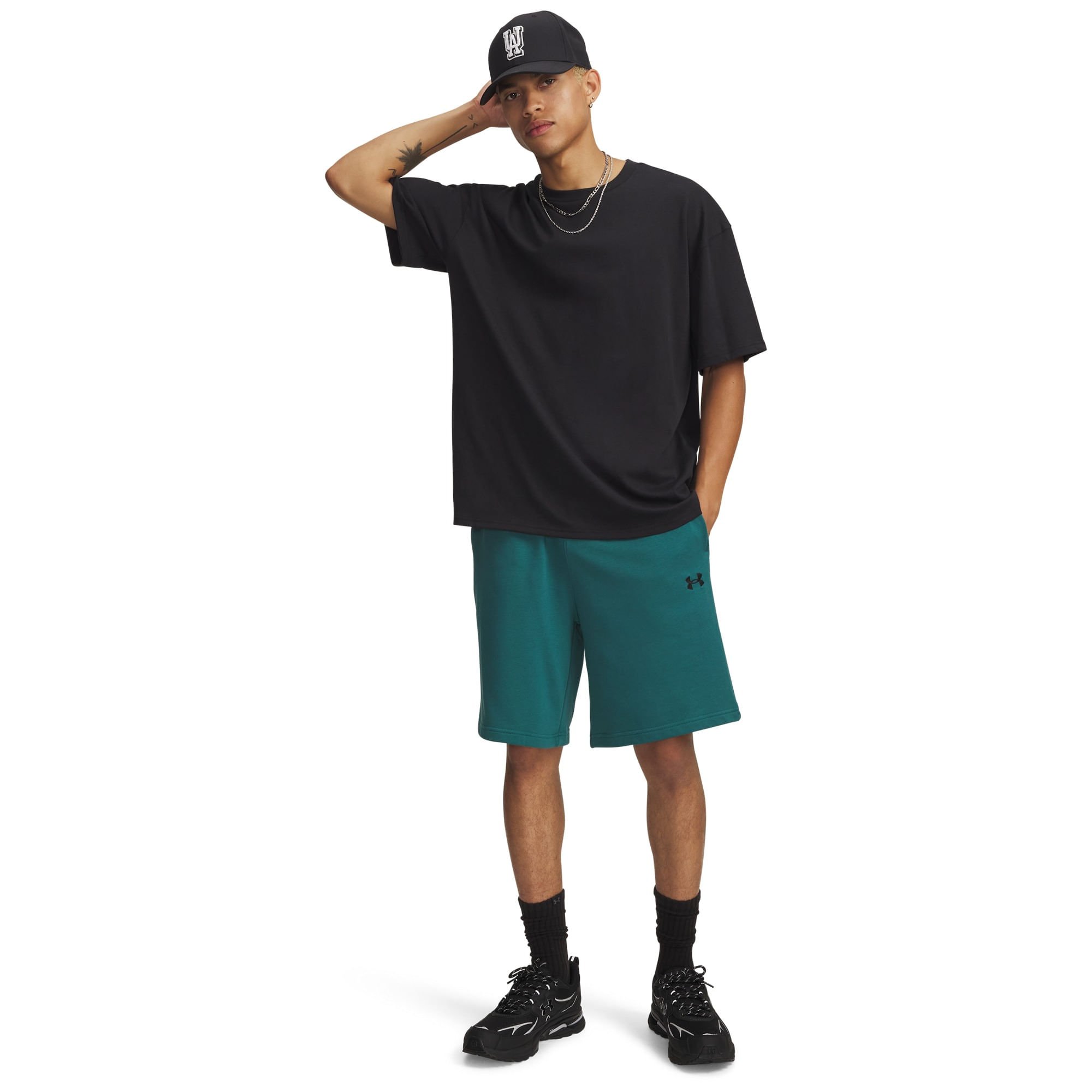 Shorts Sportstyle Under Armour Rival Lightweight Verde 4