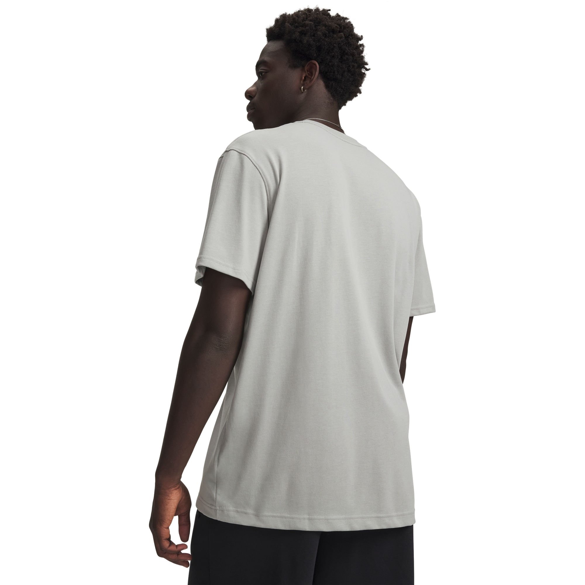 Camiseta Sportstyle Under Armour Logo Heavyweight Cinza 2