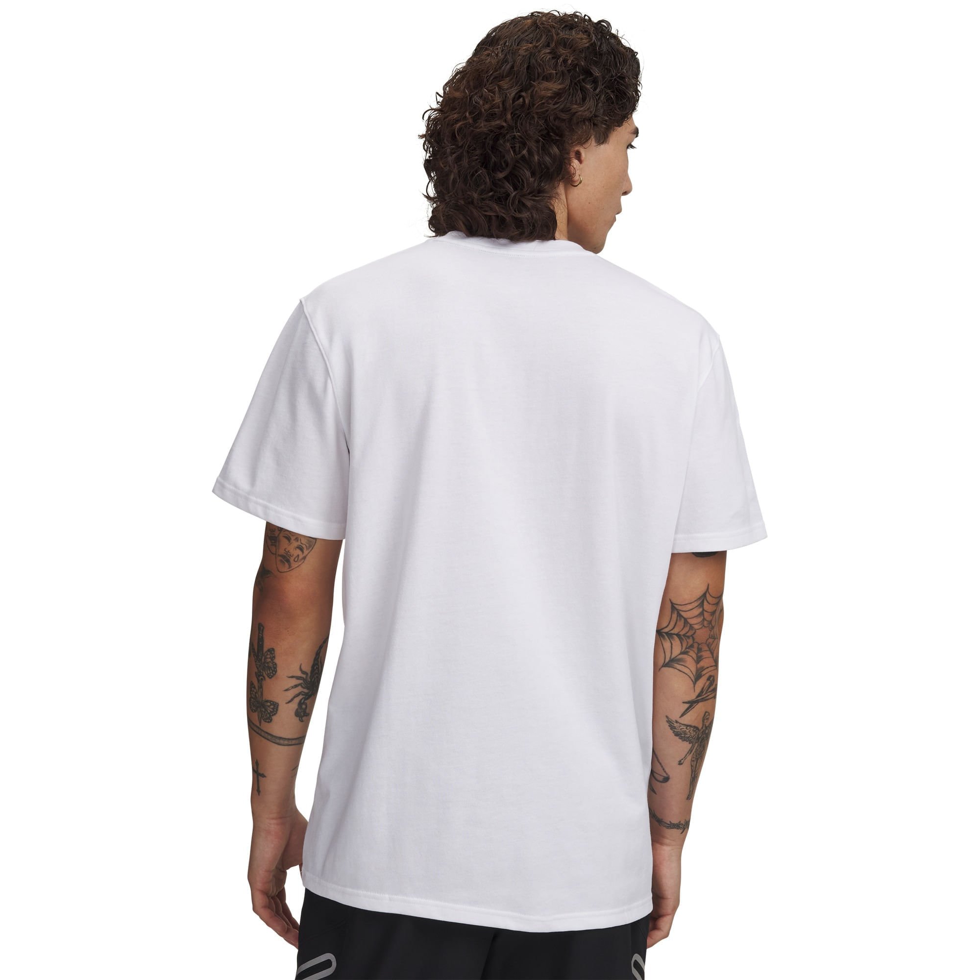 Camiseta Sportstyle Under Armour Logo Heavyweight Branco 2