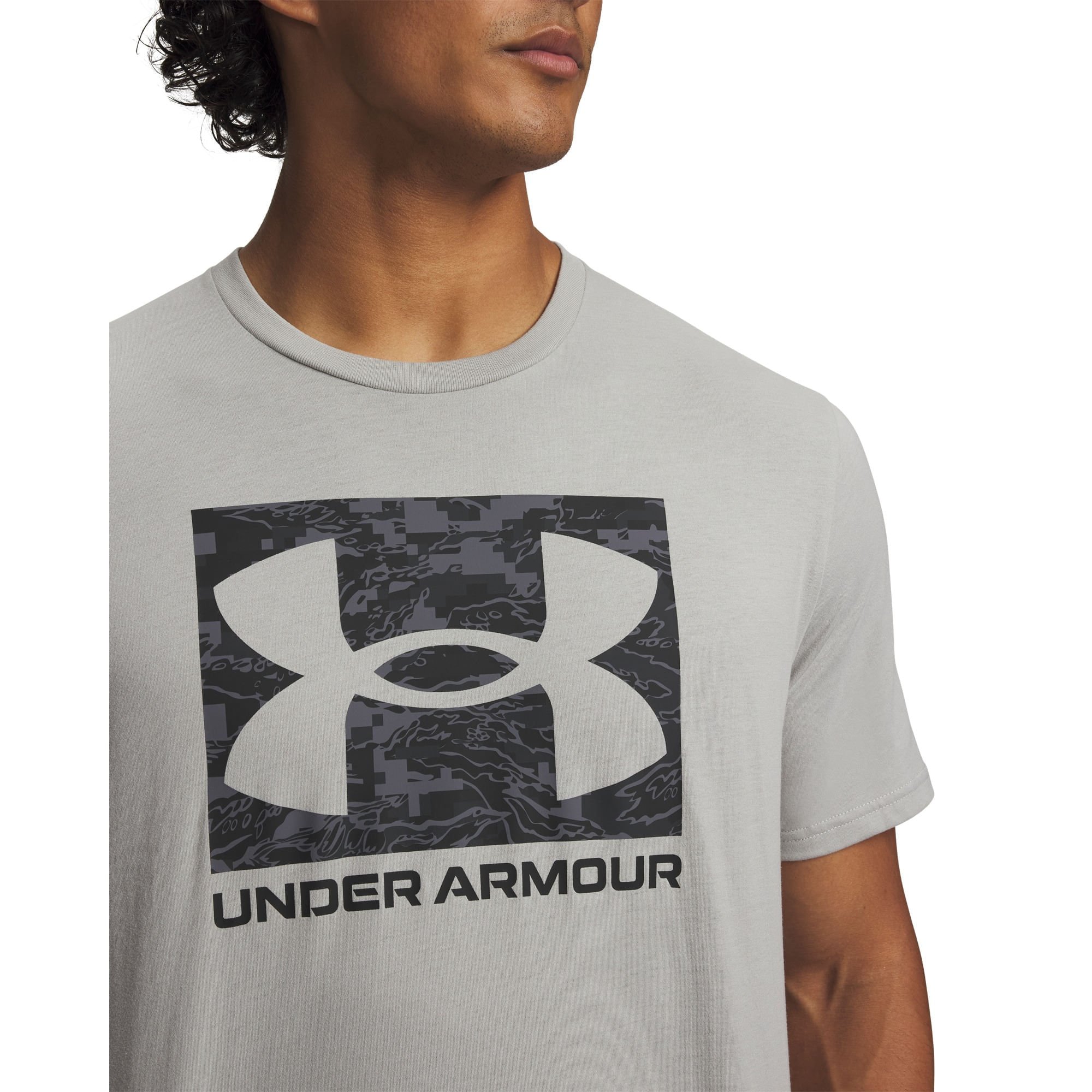 Camiseta de Treino Under Armour ABC Camo Boxed Cinza 3
