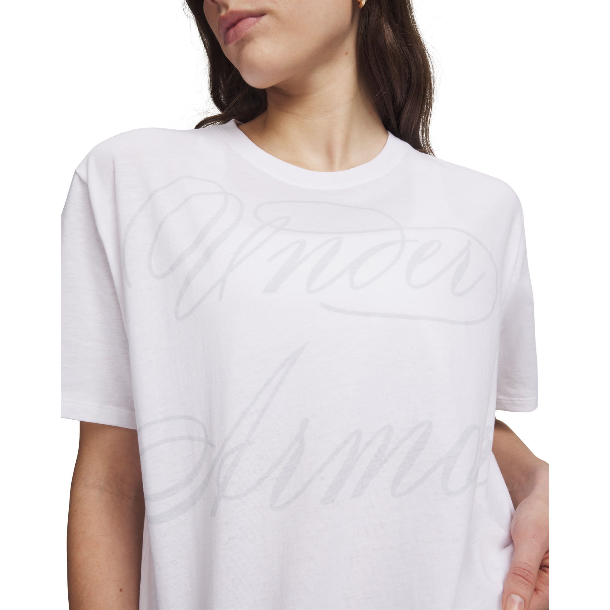 Camiseta Sporstyle Under Armour Script Branco 3