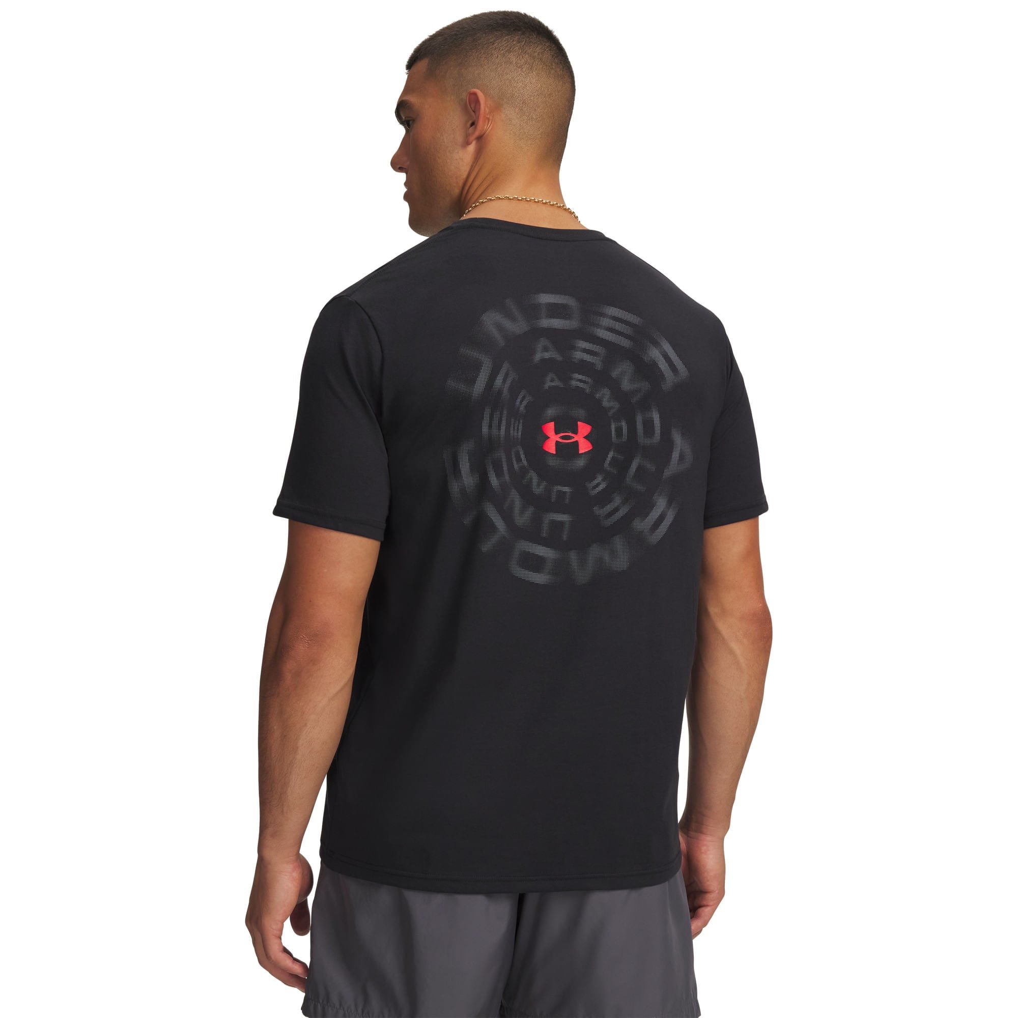 Camiseta Sportstyle Under Armour Blur Wordmark Preto 2