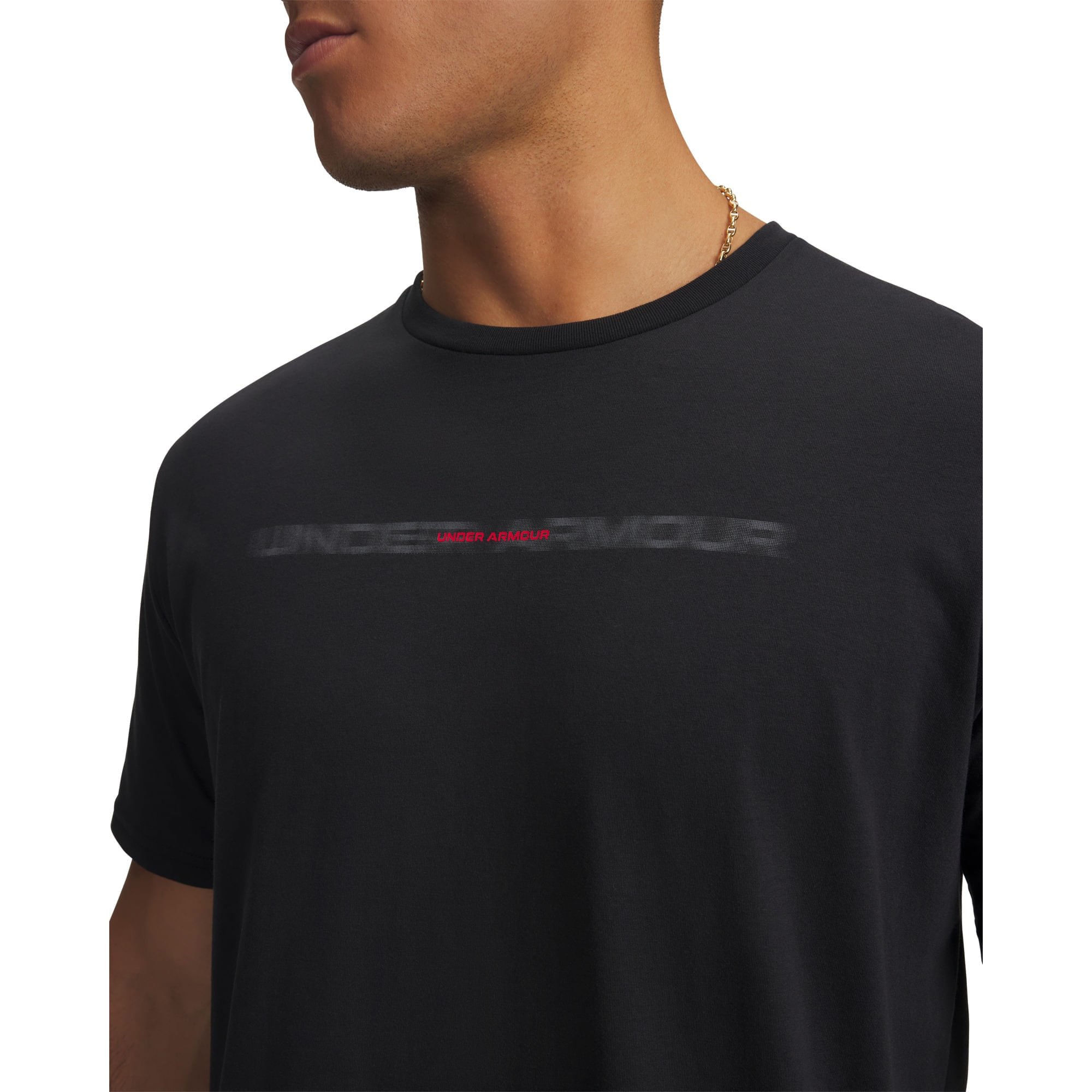 Camiseta Sportstyle Under Armour Blur Wordmark Preto 3