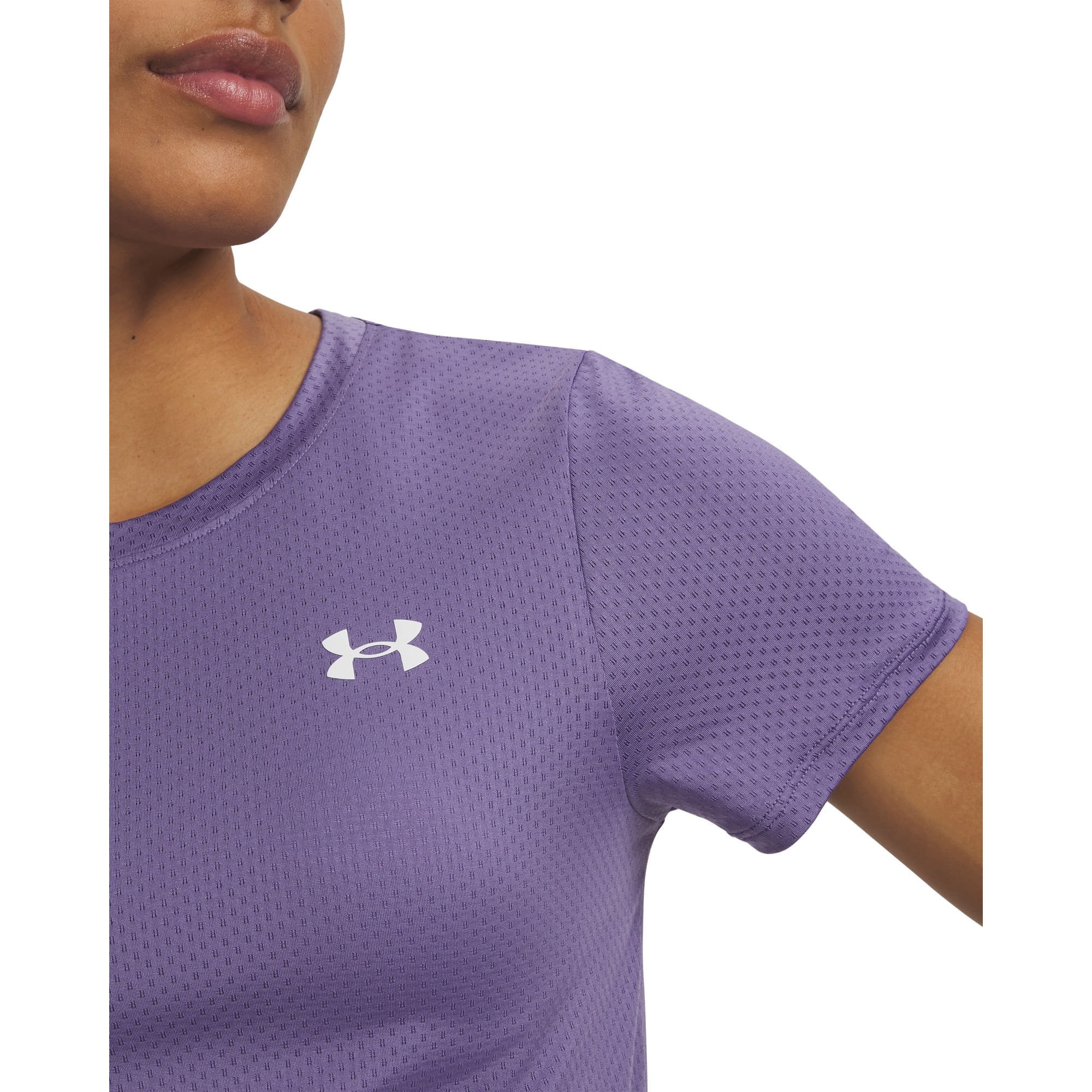 Camiseta de Treino Under Armour Tech Mesh Roxo 3