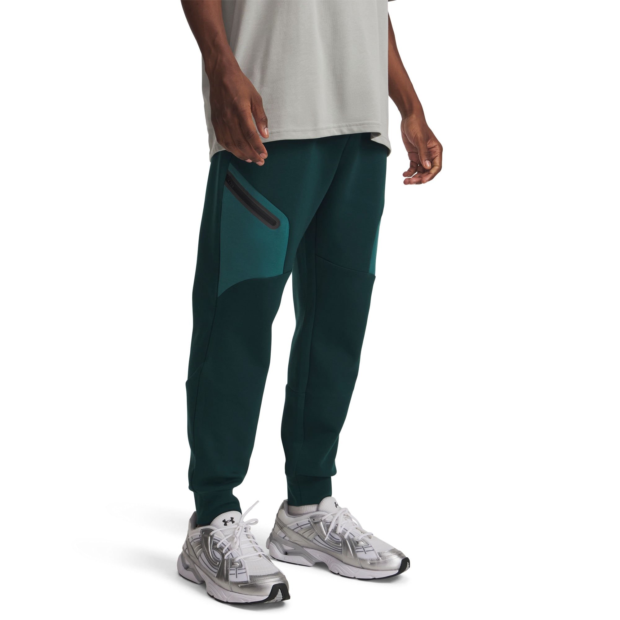 Calça Sportstyle Under Armour Unstoppable Fleece Verde 2