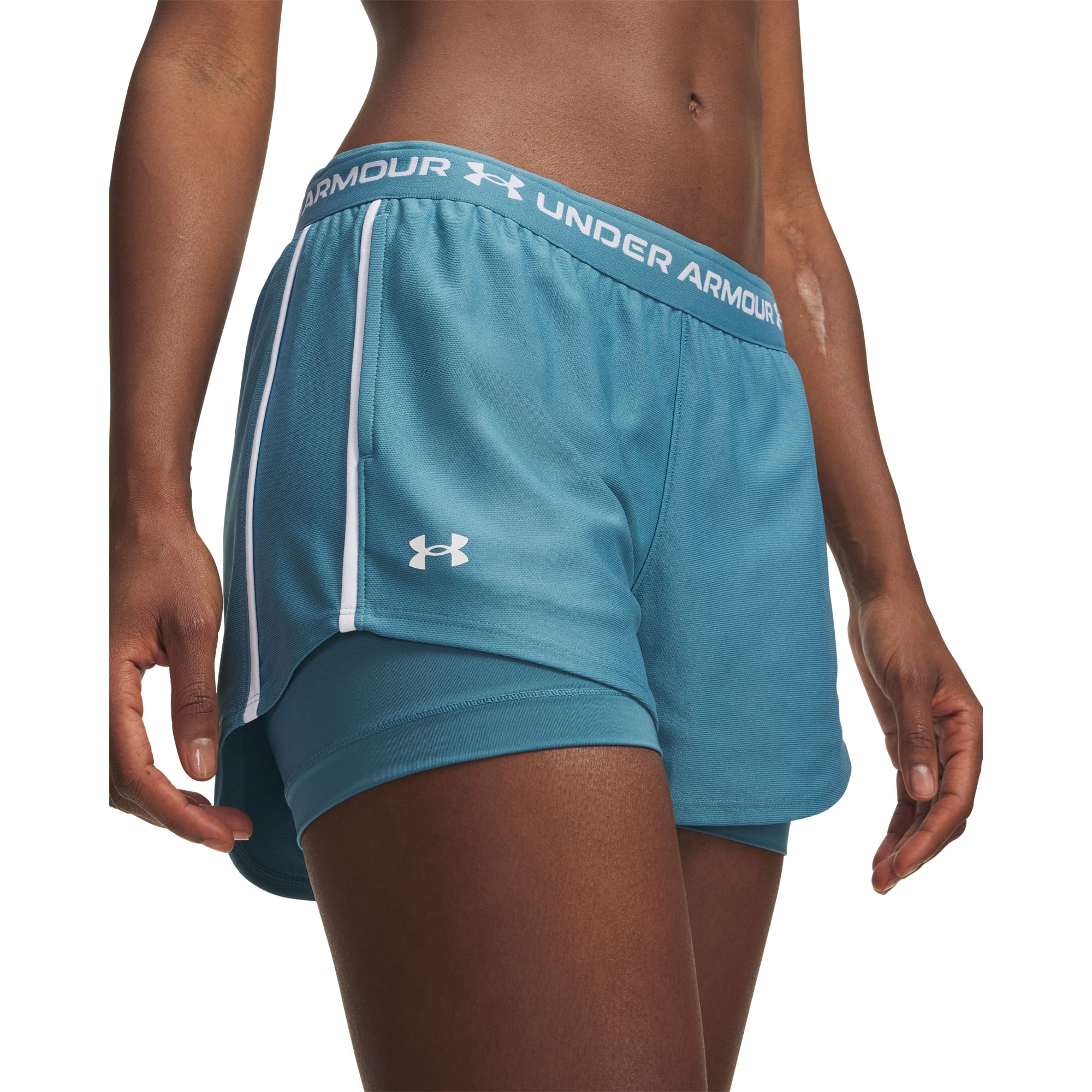 Shorts de Treino 2 em 1 Under Armour Tech Play Azul 4