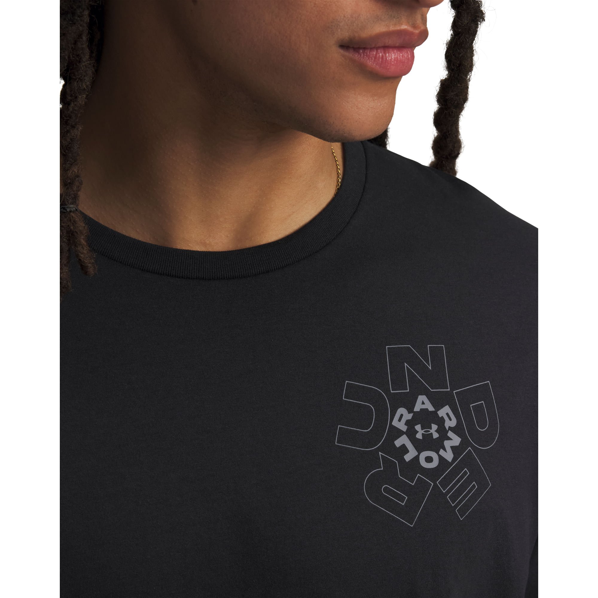 Camiseta de Treino Under Armour Radial Wordmark Preto 3
