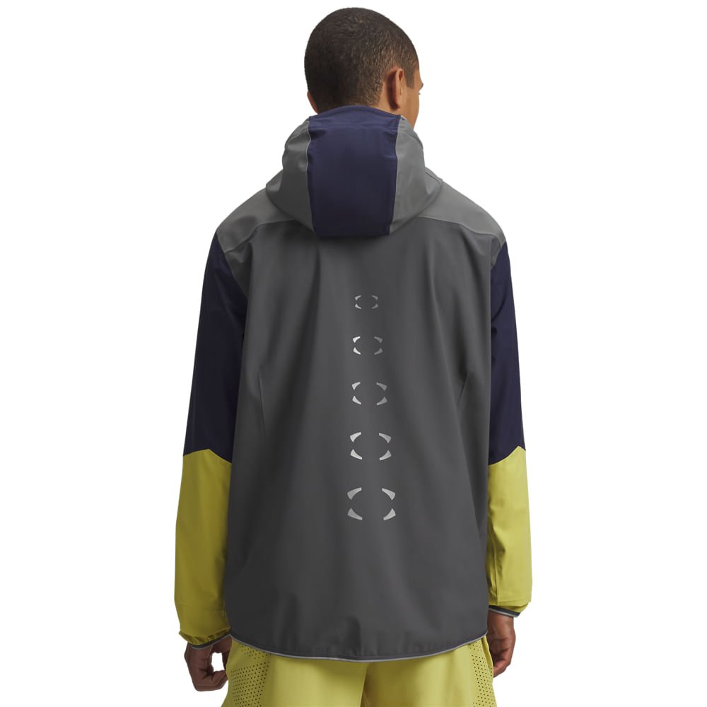 Jaqueta de Corrida Under Armour Halo Run Masculina Cinza 2