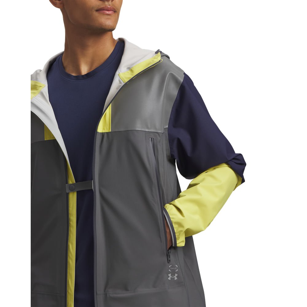 Jaqueta de Corrida Under Armour Halo Run Masculina Cinza 5