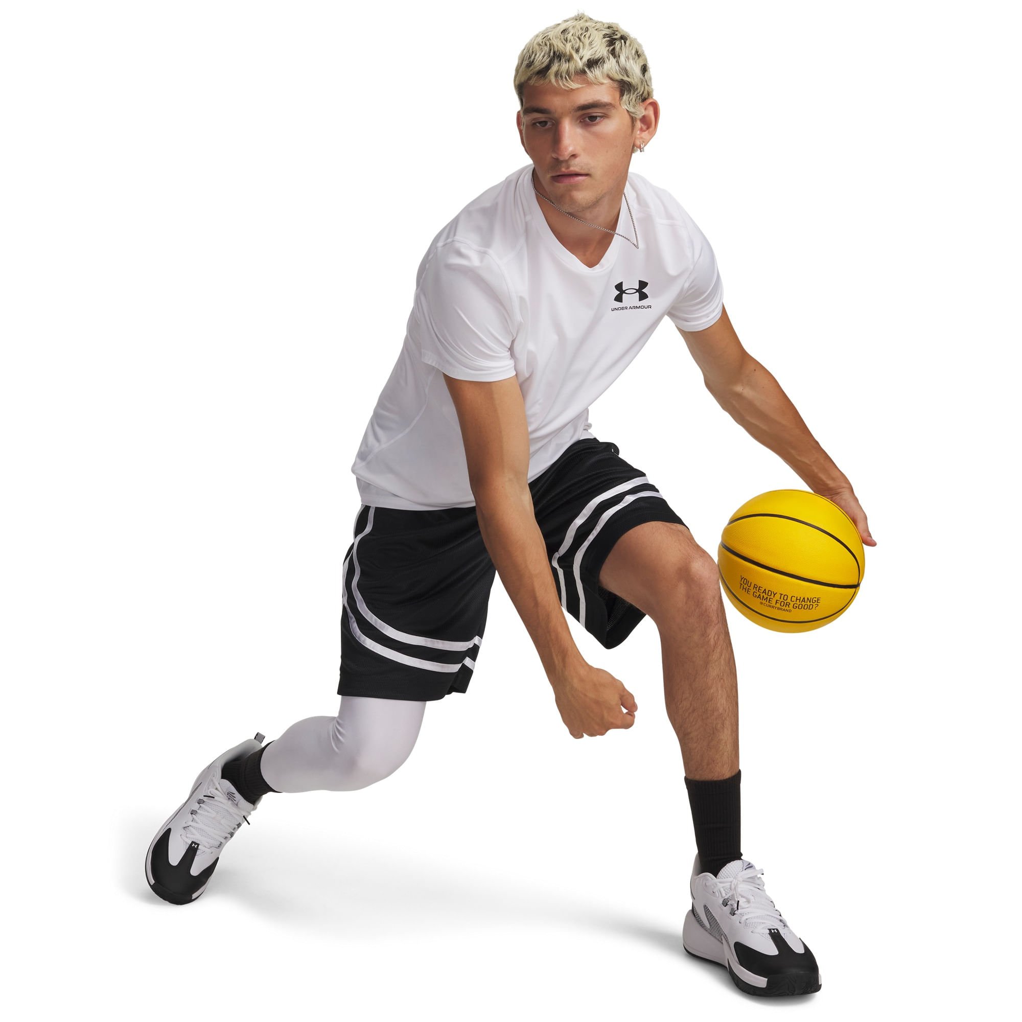 Shorts de Basquete Under Armour Curry Preto 3