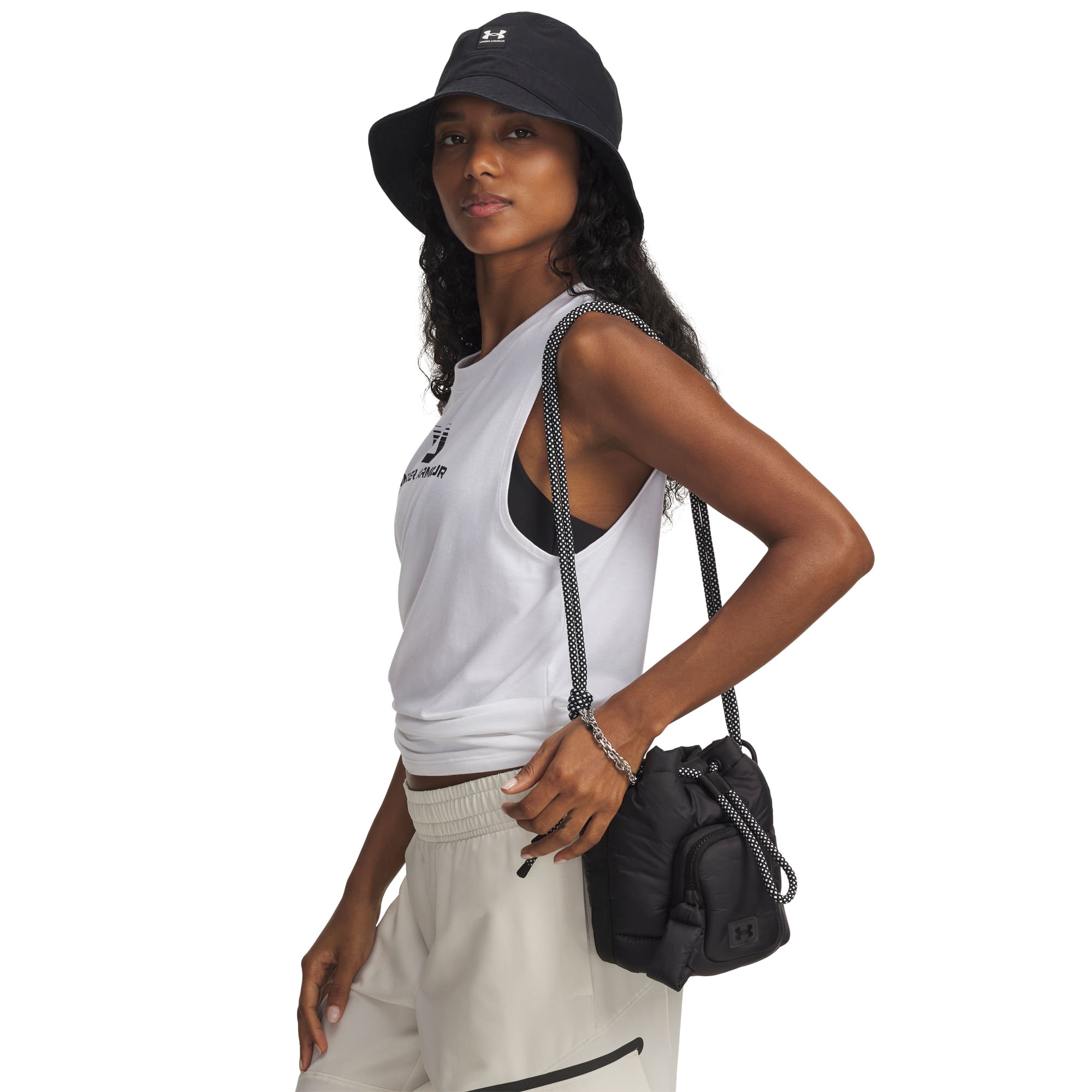Bolsa Shoulder Bag Under Armour Studio Puffer Preto 5