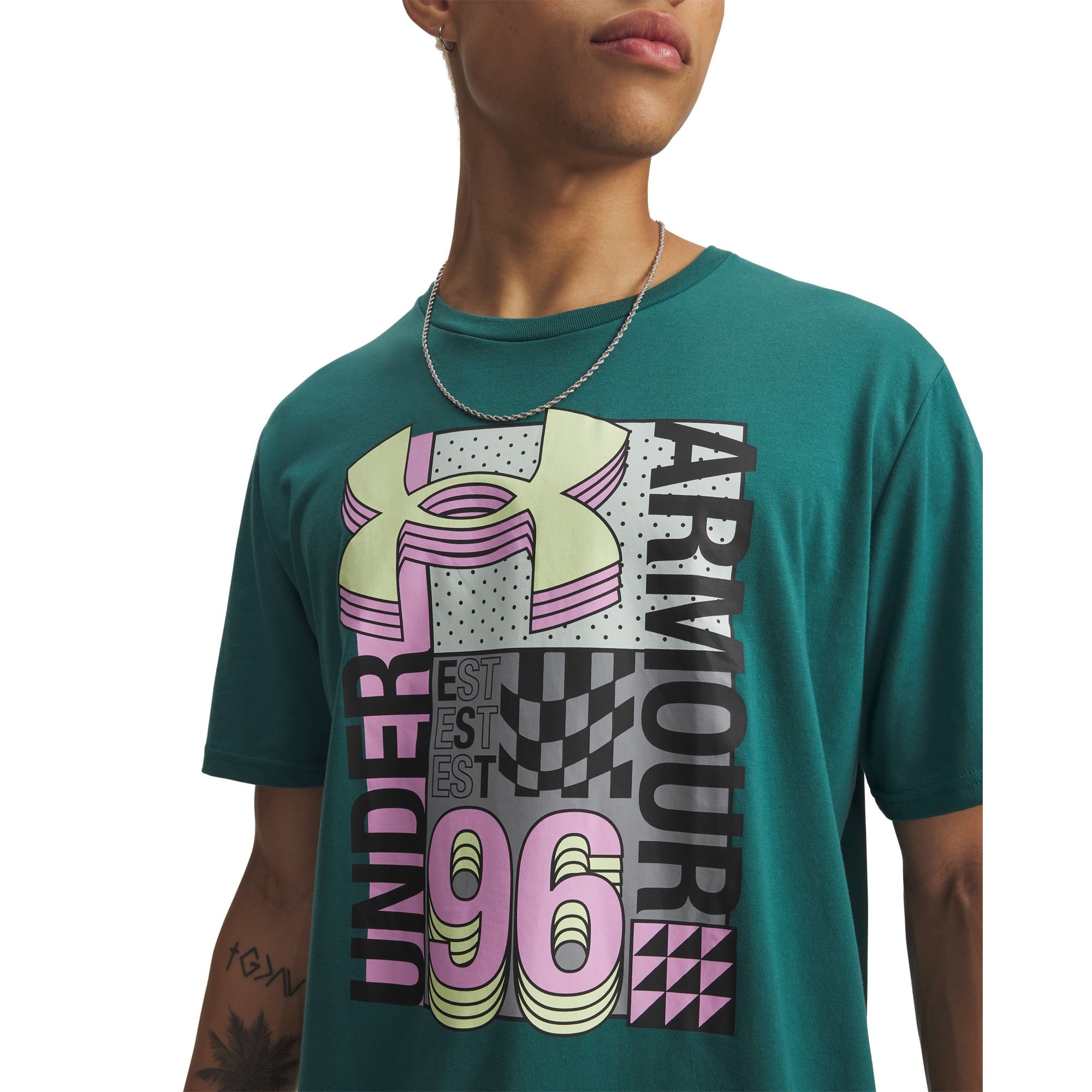 Camiseta Sportstyle Under Armour Logo Collage Verde 2