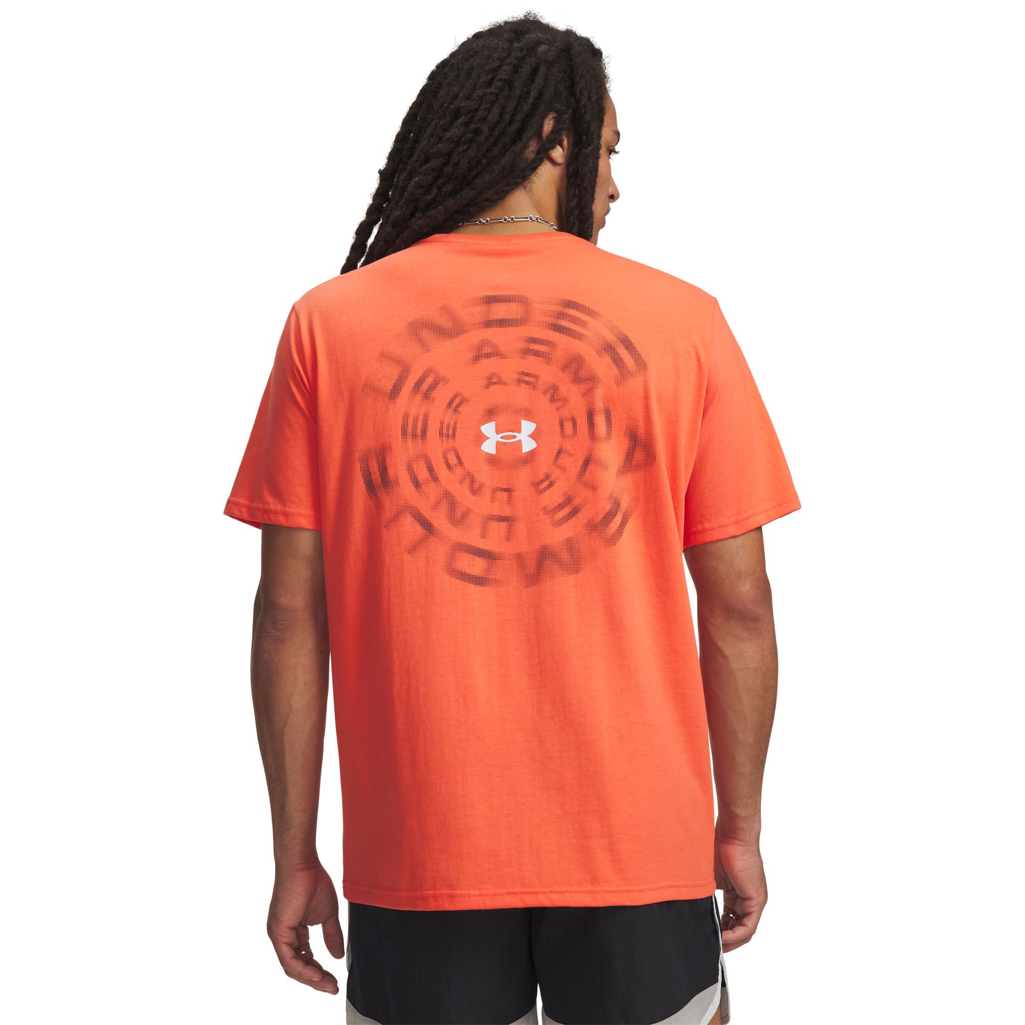 Camiseta Sportstyle Under Armour Blur Wordmark Vermelho 2