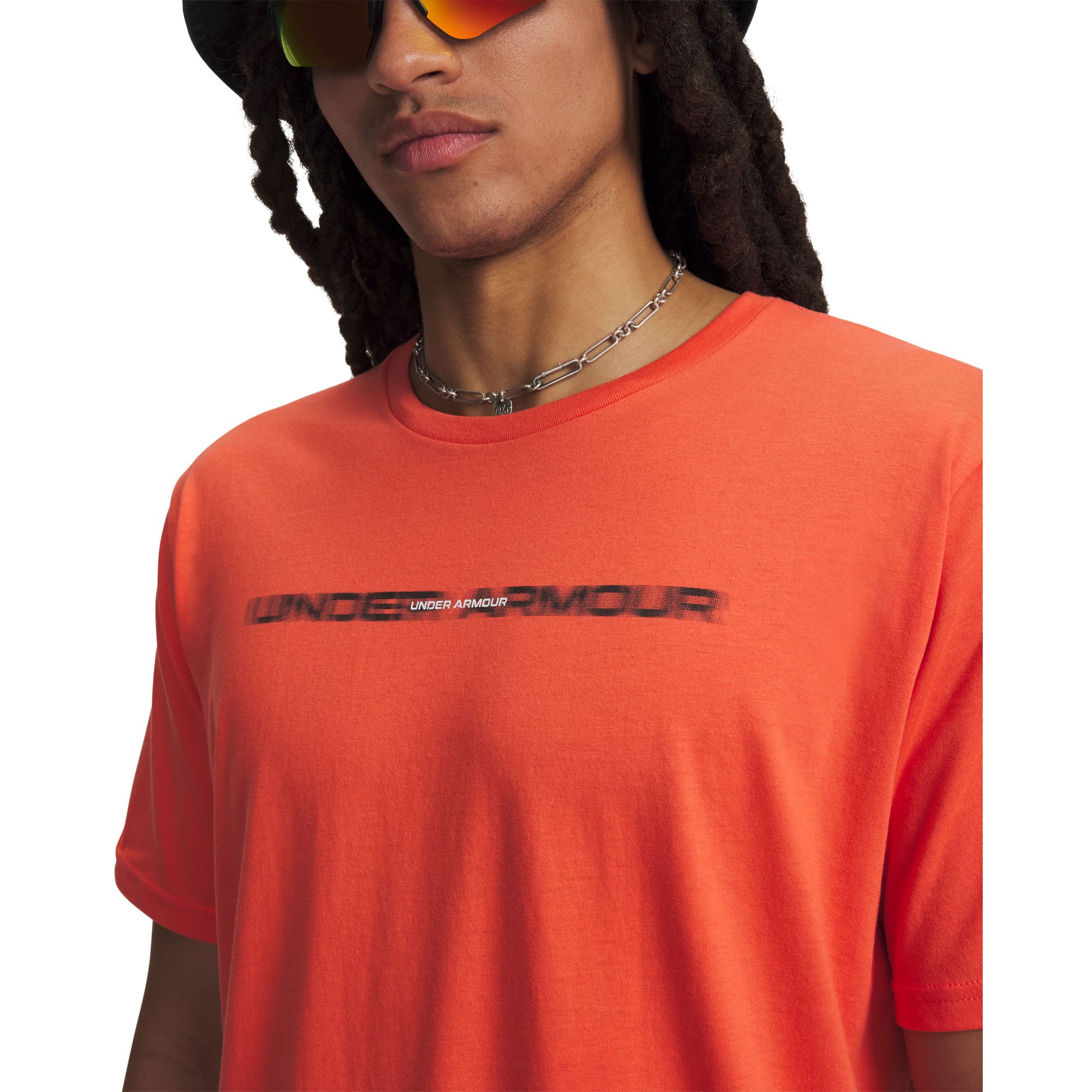 Camiseta Sportstyle Under Armour Blur Wordmark Vermelho 3