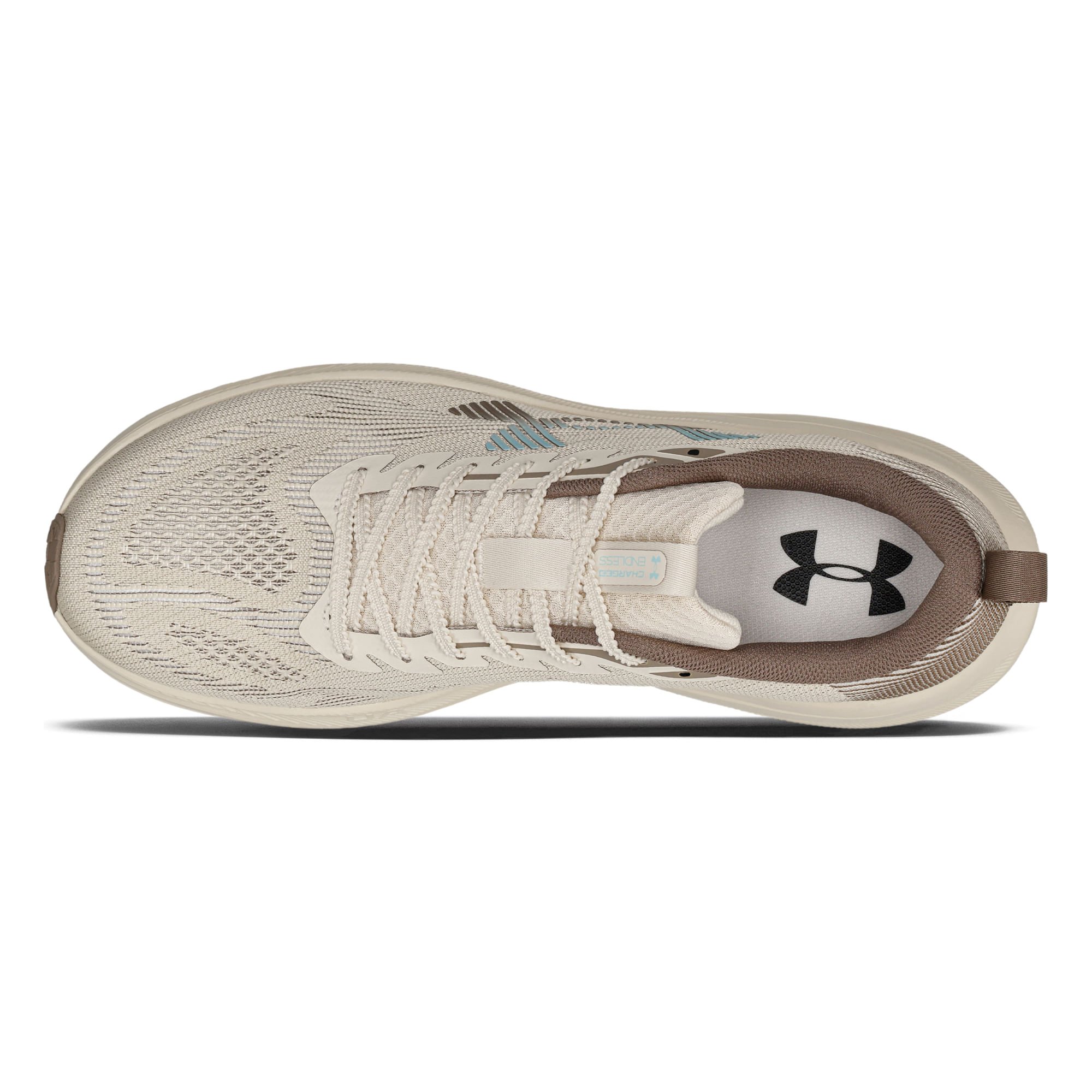 Tênis de Corrida Under Armour Charged Endless Bege 3