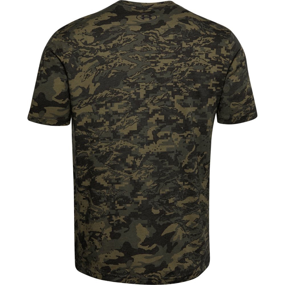 Camiseta de Treino Masculina Under Armour ABC Camo Verde 2