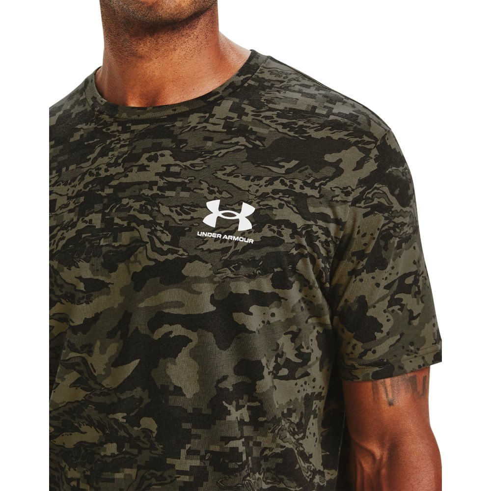 Camiseta de Treino Masculina Under Armour ABC Camo Verde 3
