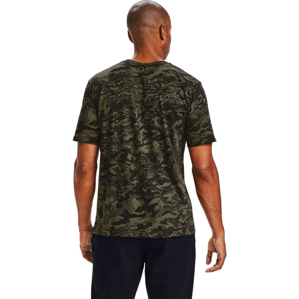 Camiseta de Treino Masculina Under Armour ABC Camo Verde 5
