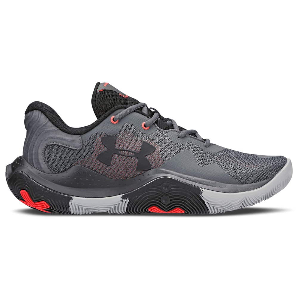 Tênis de Basquete Masculino Under Armour Buzzer Cinza 1