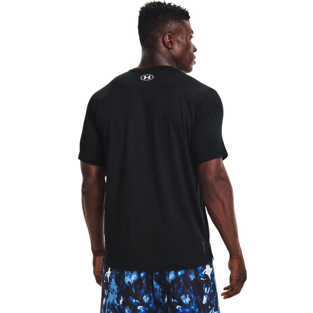 Camiseta de Treino Masculina Under Armour Rush Energy Preto 2