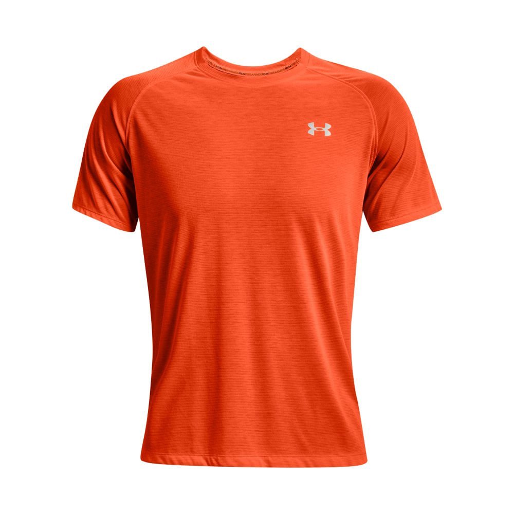 Camiseta de Corrida Masculina Under Armour Streaker SS Laranja 4