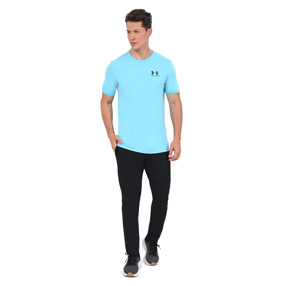 Camiseta de Treino Masculina Under Armour Left Chest Azul 3