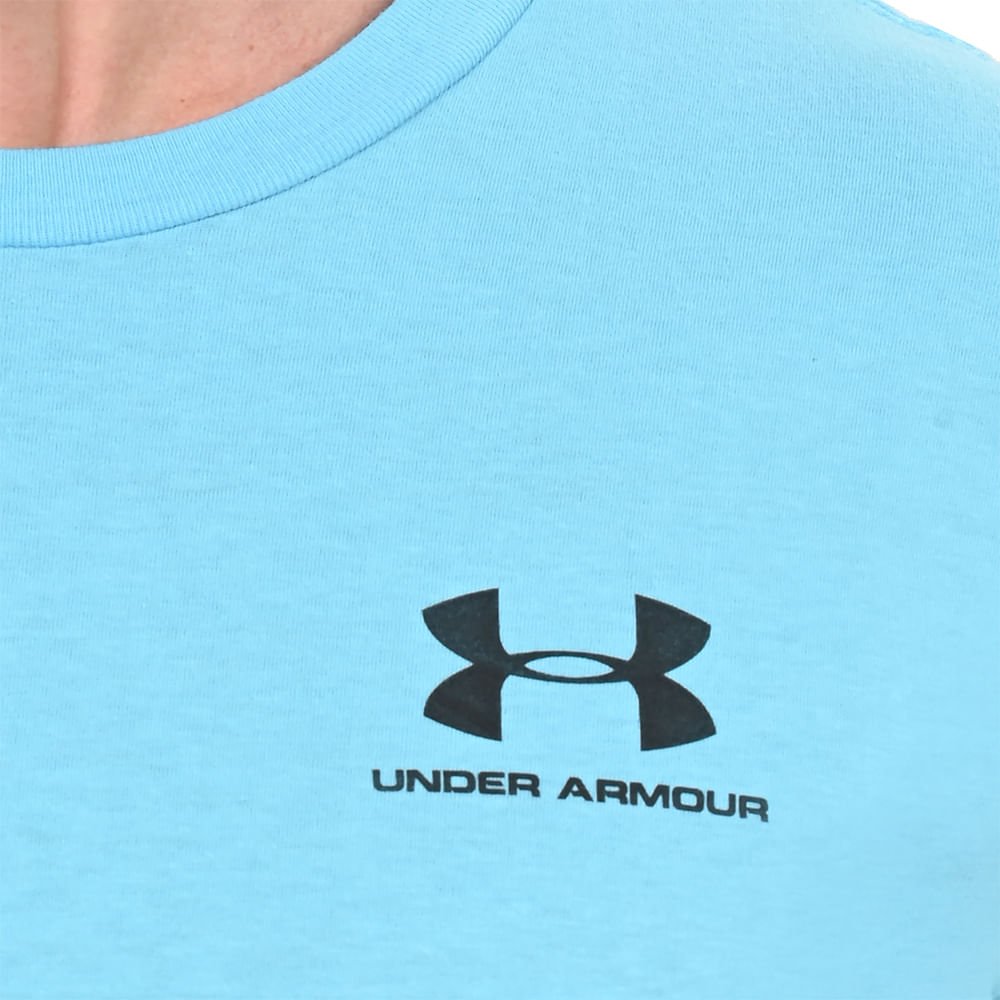 Camiseta de Treino Masculina Under Armour Left Chest Azul 6