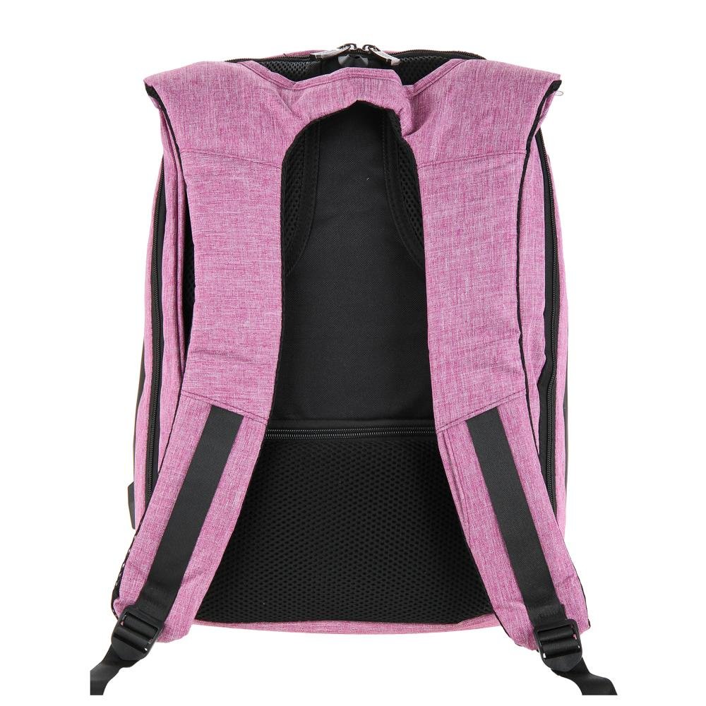 Mochila Antifurto com USB Tonin 1982 Rosa 2