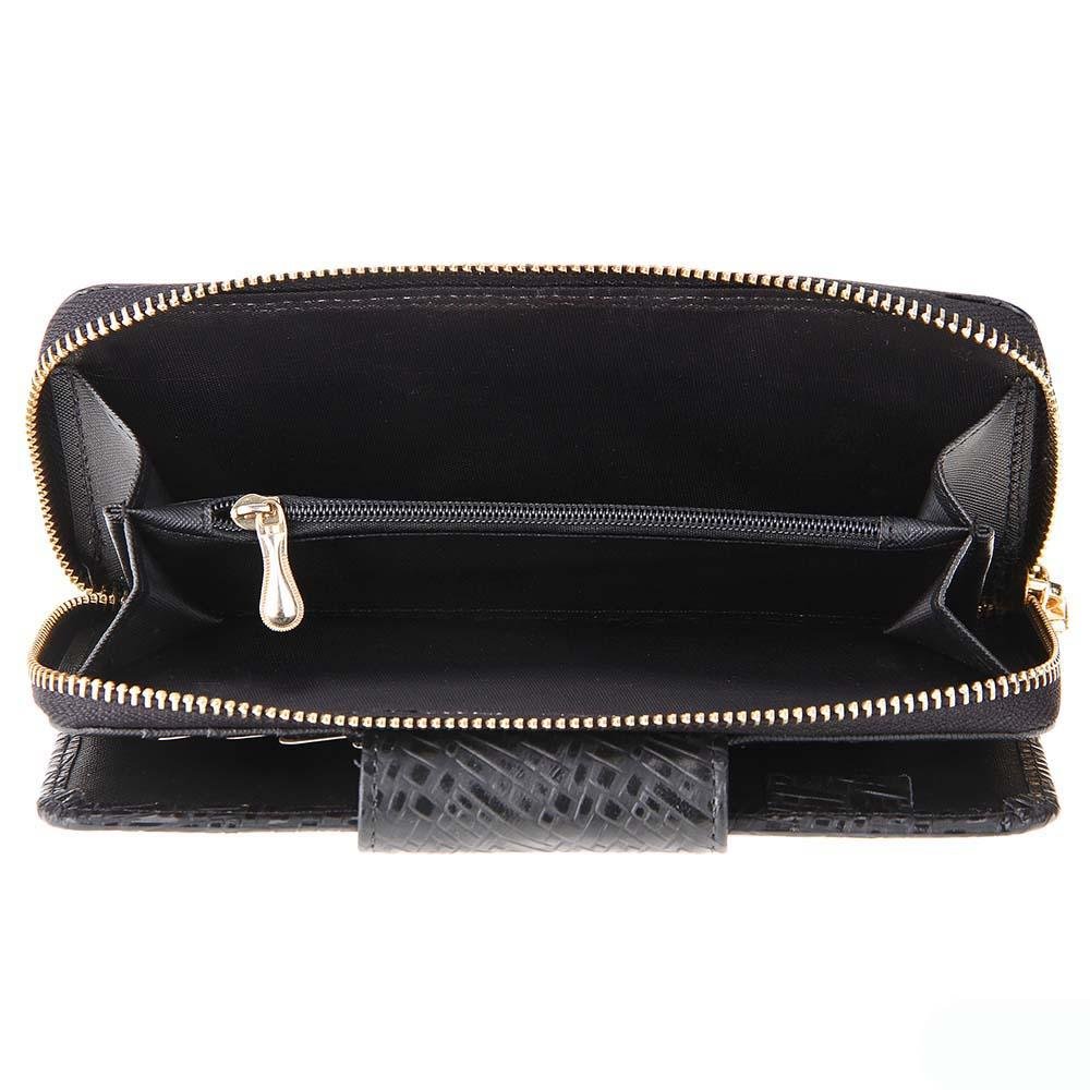 Carteira Feminina em Couro M.Valentin 7000C Preto 3