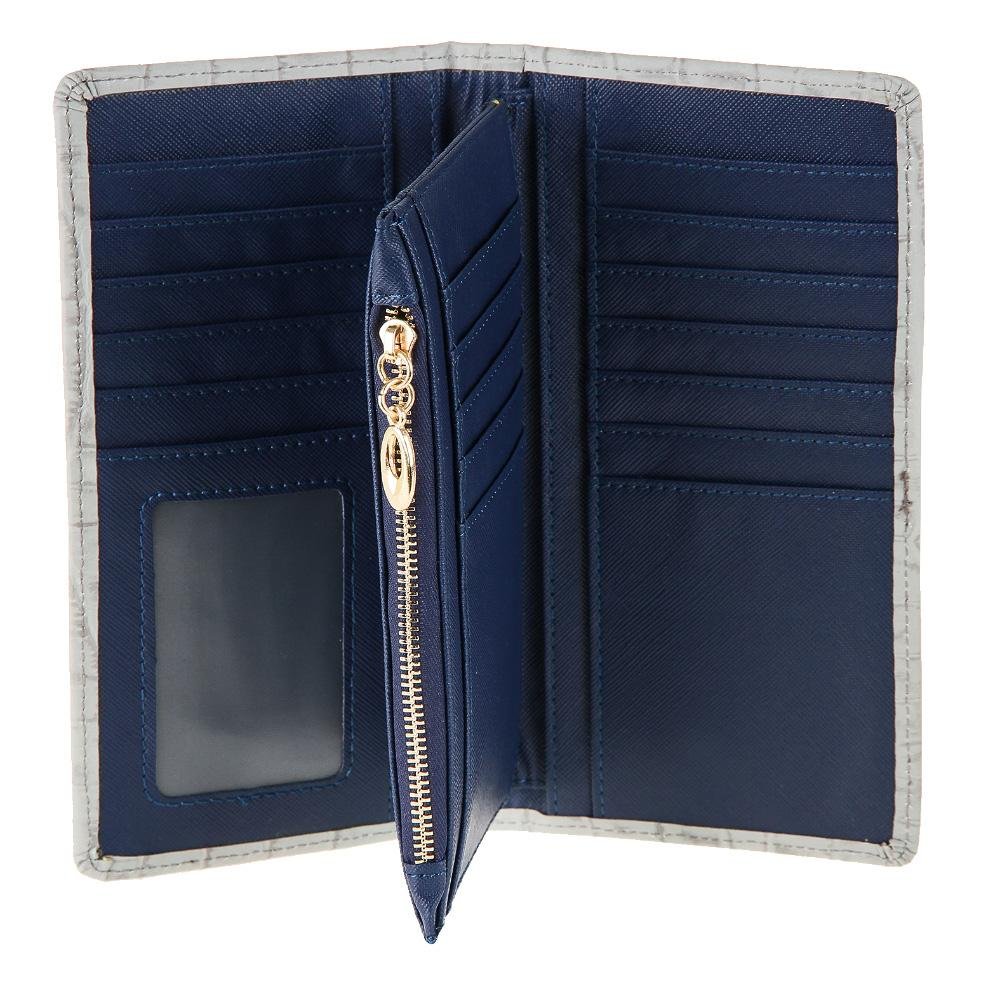 Carteira Feminina em Couro M.Valentin 7005C Cinza 2