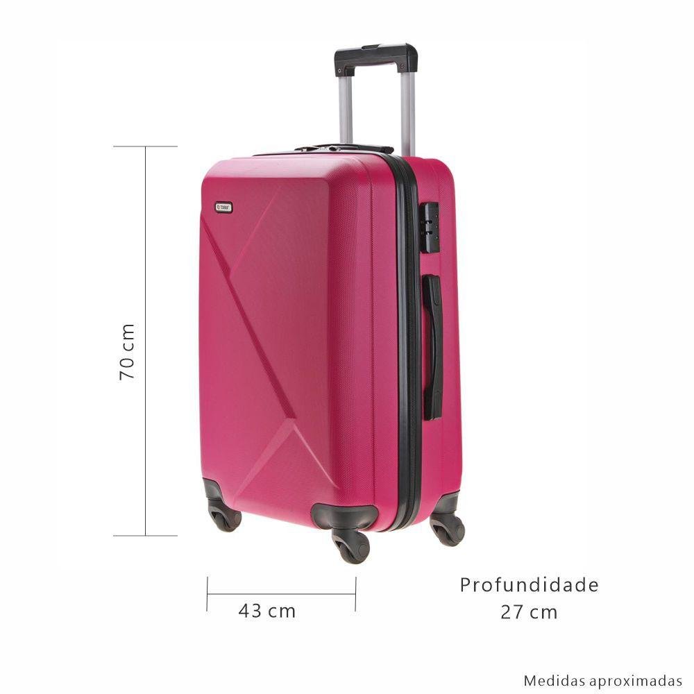 Mala Rígida de Viagem Grande Tonin Linha Boreal Verde 5