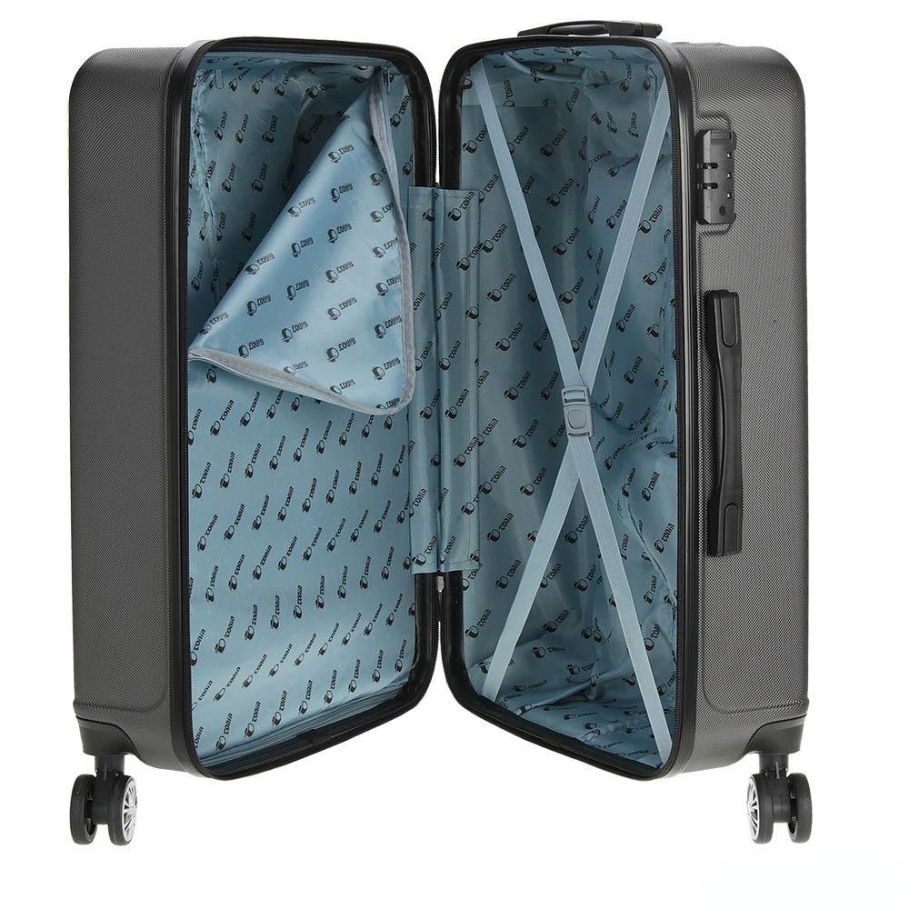 Mala Rígida Grande Linha Ágata Preto 6