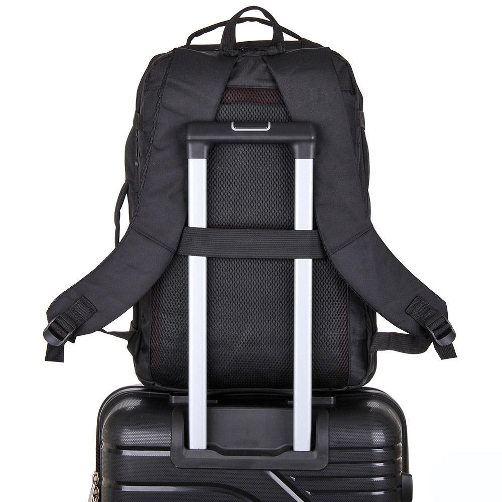 Mochila multifuncional para viagem Conecta 2122 Preto 12