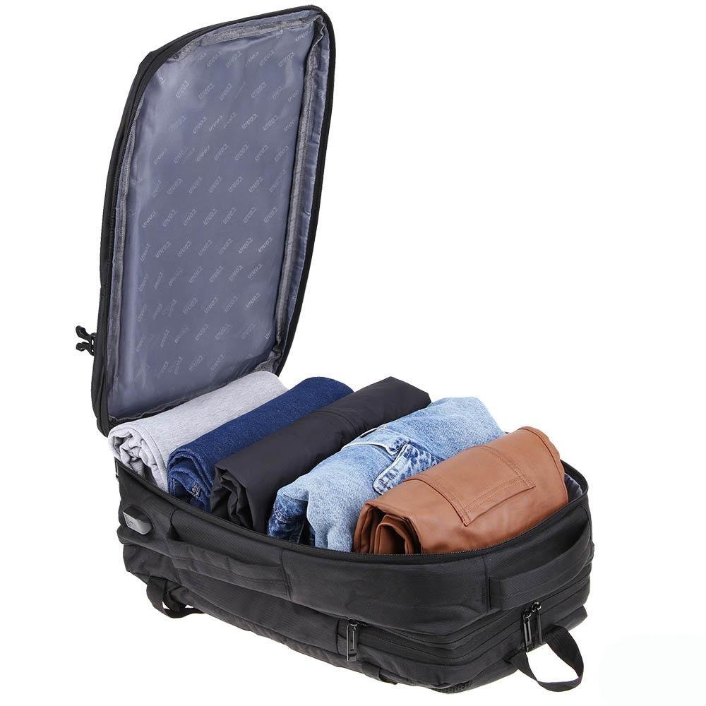 Mochila multifuncional para viagem Conecta 2122 Preto 8