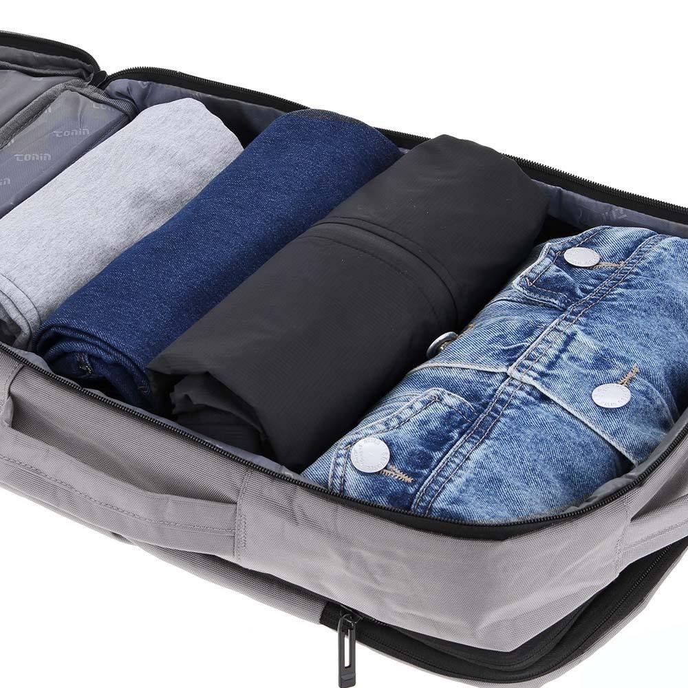 Mochila multifuncional para viagem Conecta 2122 Cinza 7