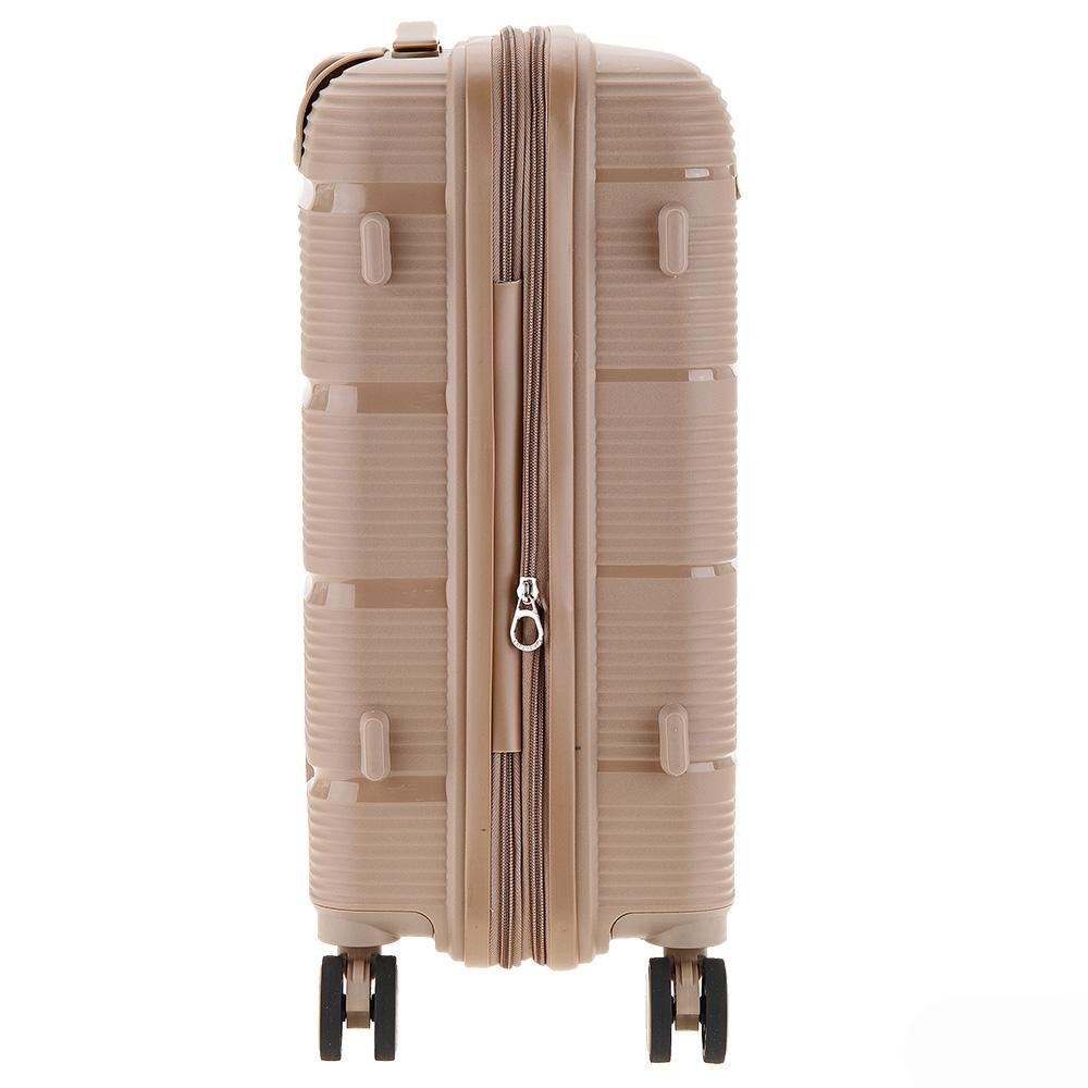 Mala de bordo rígida Karbono com expansor Rosa 4