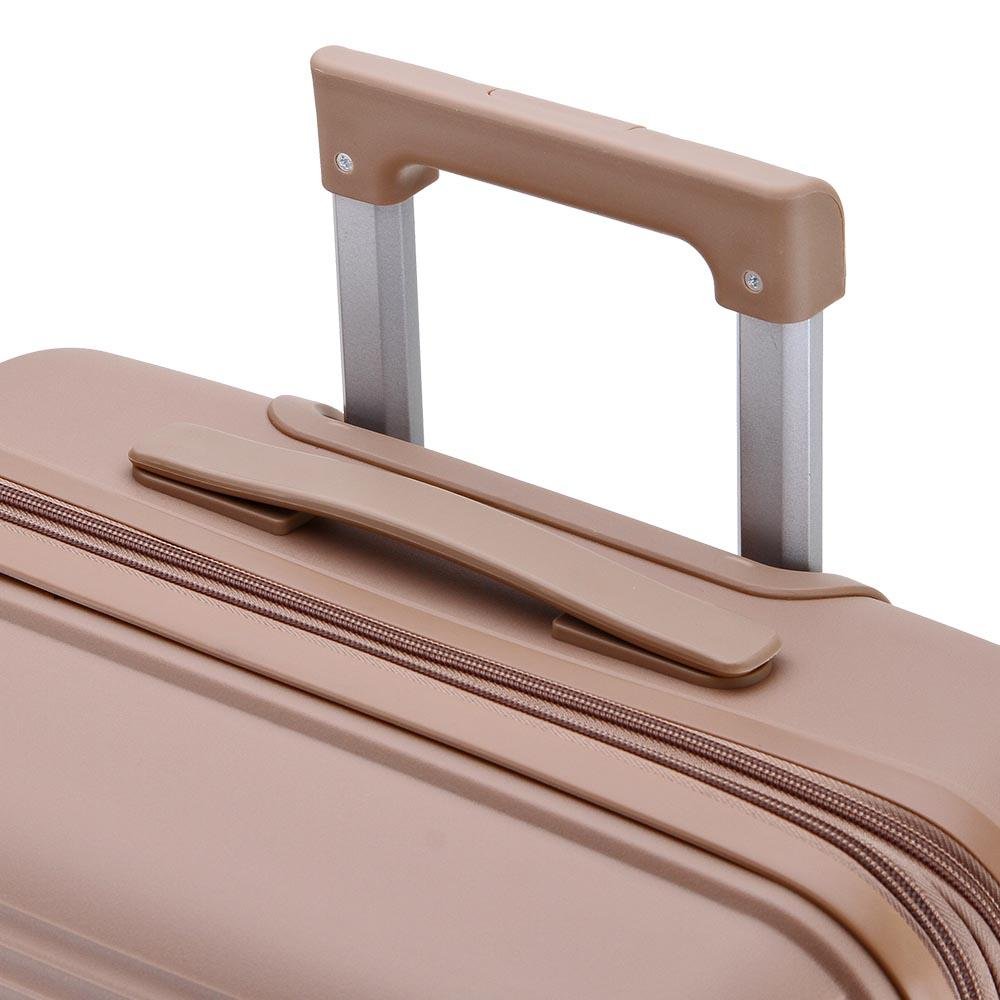 Mala de bordo rígida Karbono com expansor Rosa 5