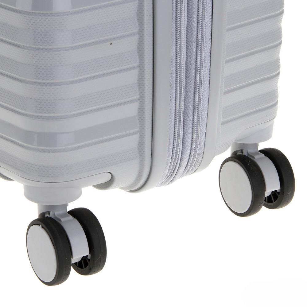 Mala grande rígida Plattinum com expansor Cinza 7