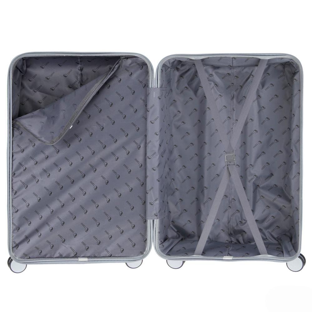 Mala grande rígida Plattinum com expansor Cinza 9